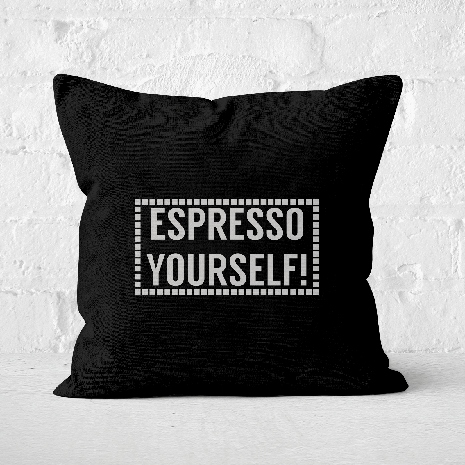 Expresso Yourself Square Cushion - 60x60cm - Soft Touch