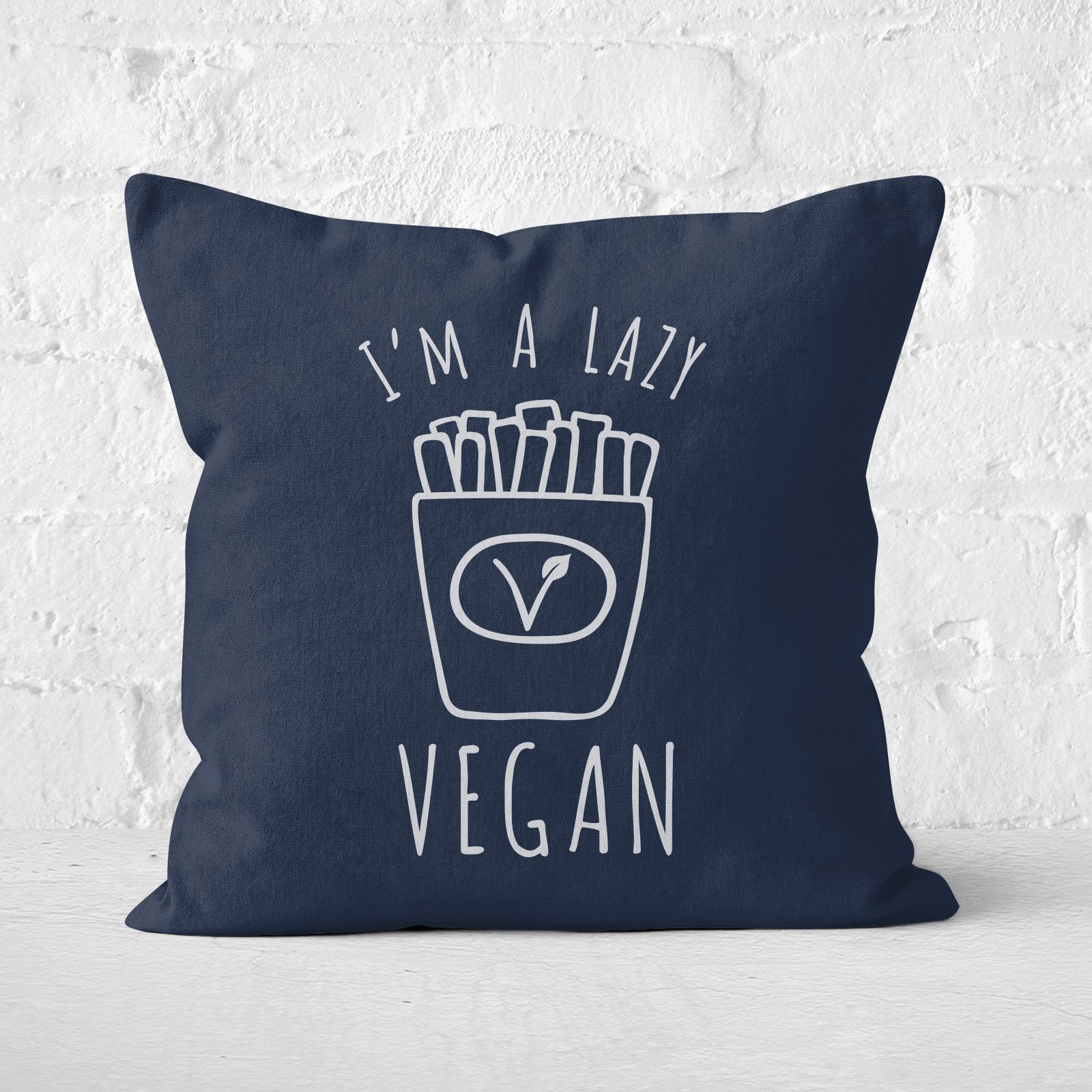 Lazy Vegan Square Cushion - 40x40cm - Soft Touch