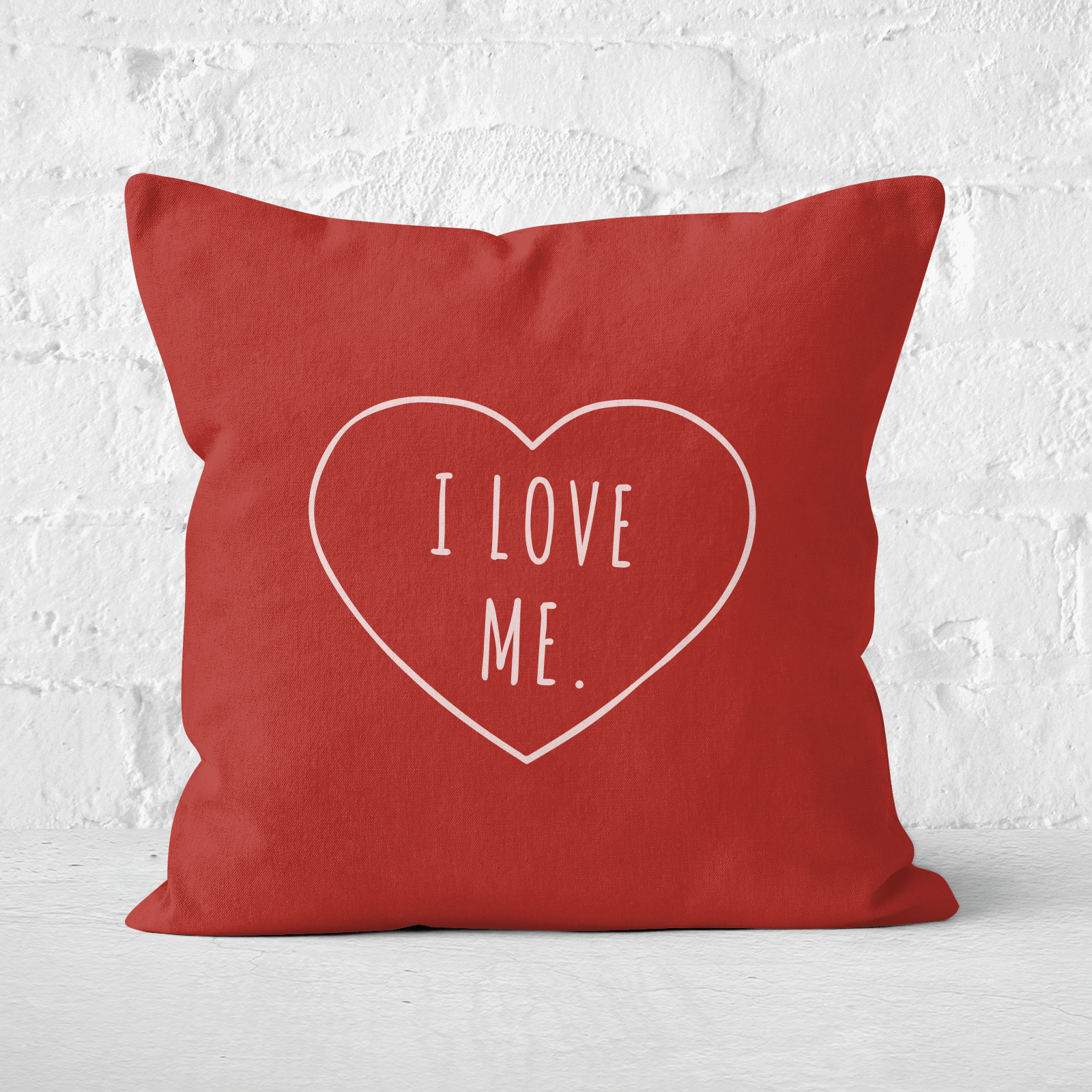 I Love Me Square Cushion - 50x50cm - Soft Touch