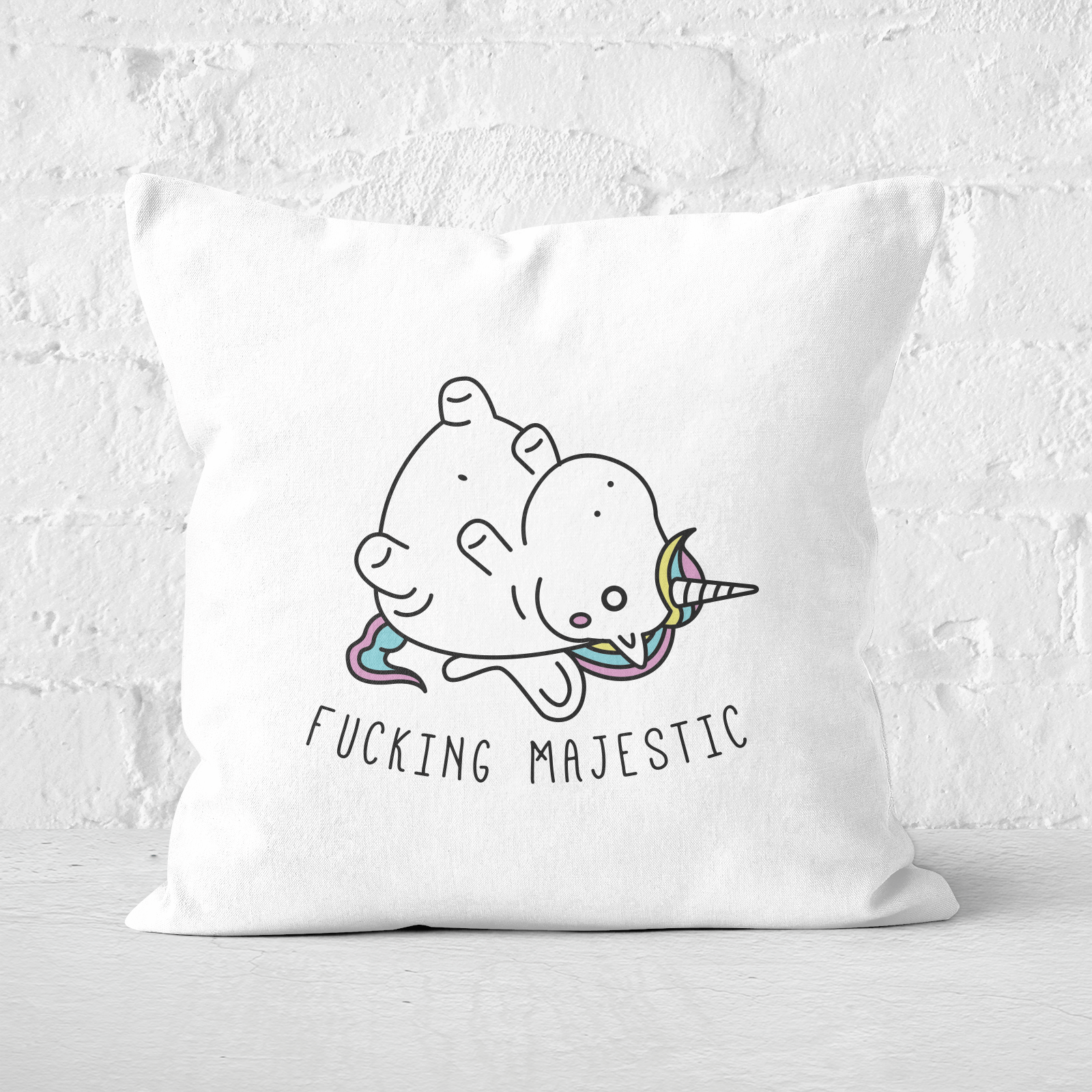 F***ing Majestic Square Cushion - 60x60cm - Soft Touch