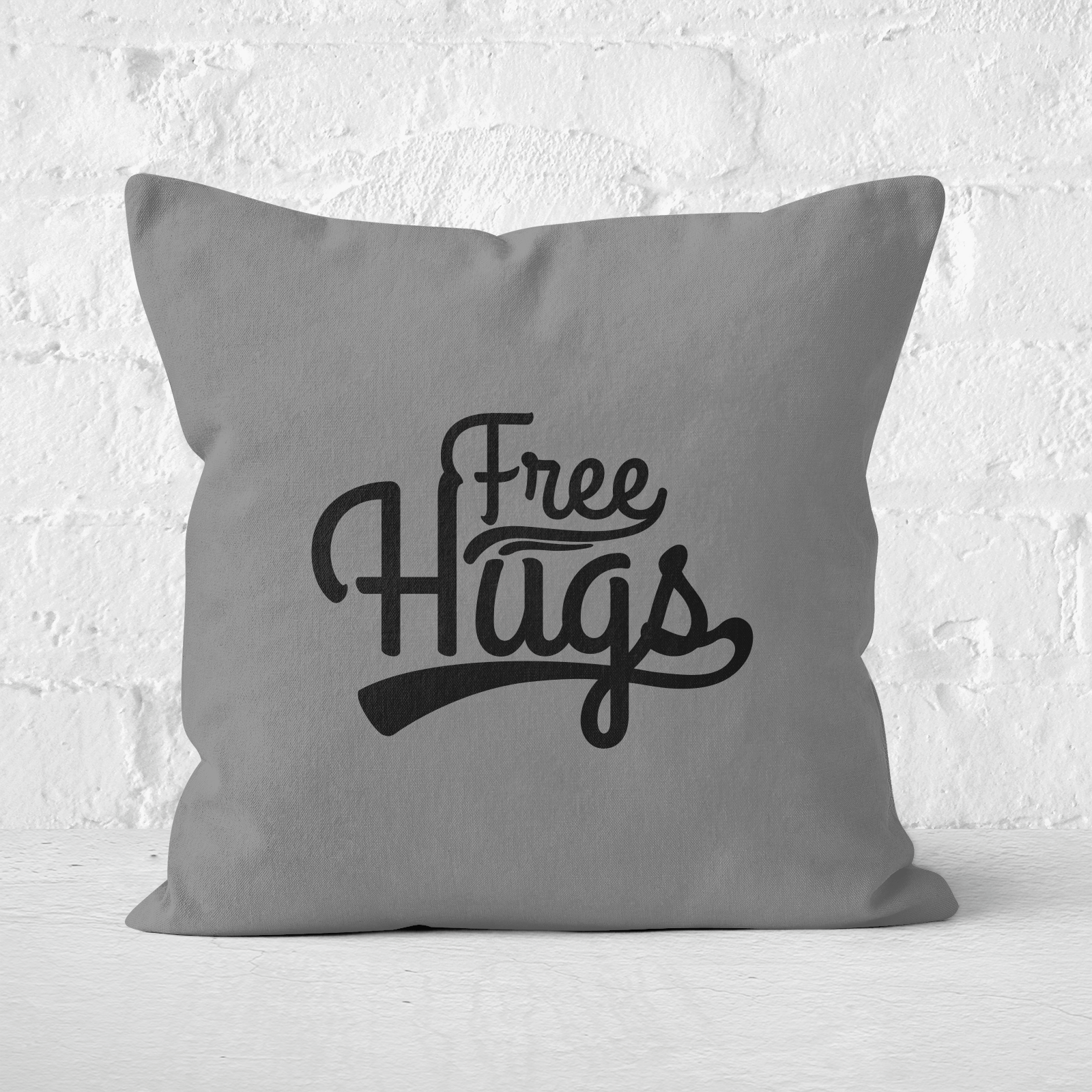 Free Hugs Square Cushion - 60x60cm - Soft Touch
