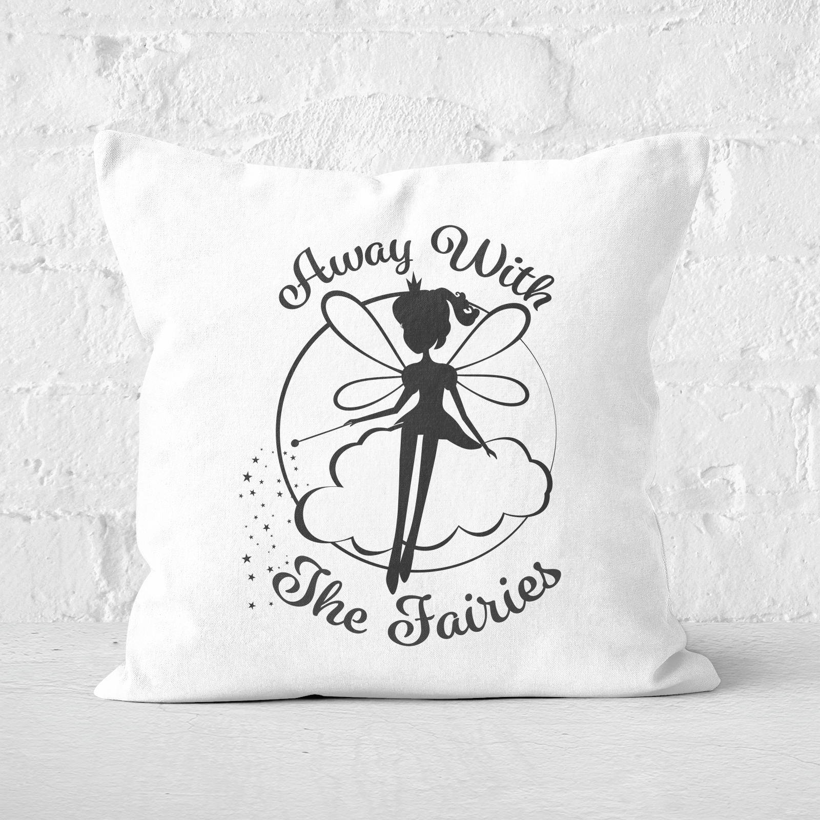 Away With The Fairies Square Cushion - 50x50cm - Soft Touch