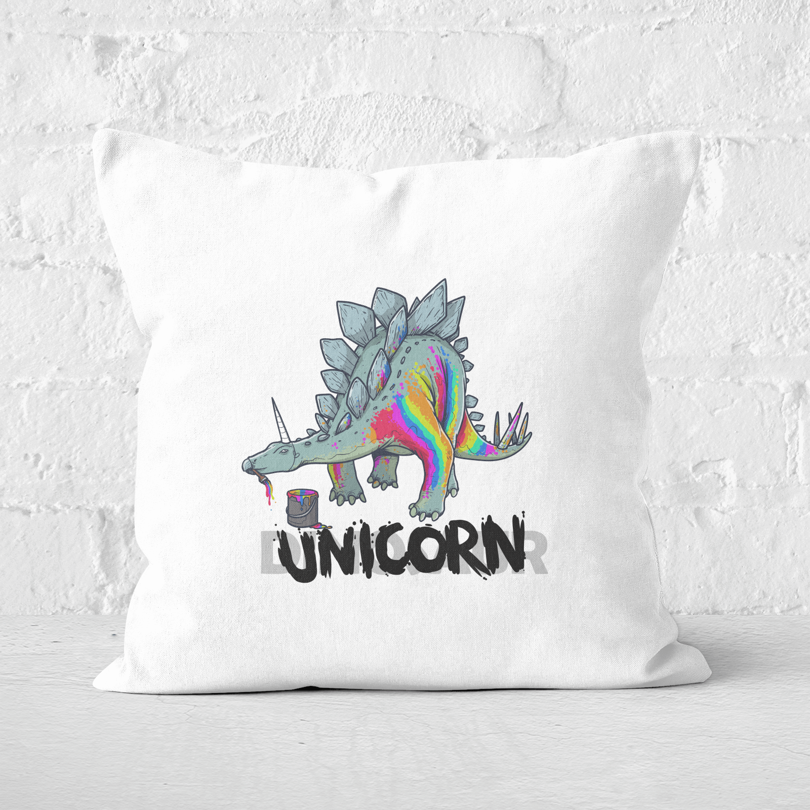 DinoUnicorn Square Cushion - 60x60cm - Soft Touch