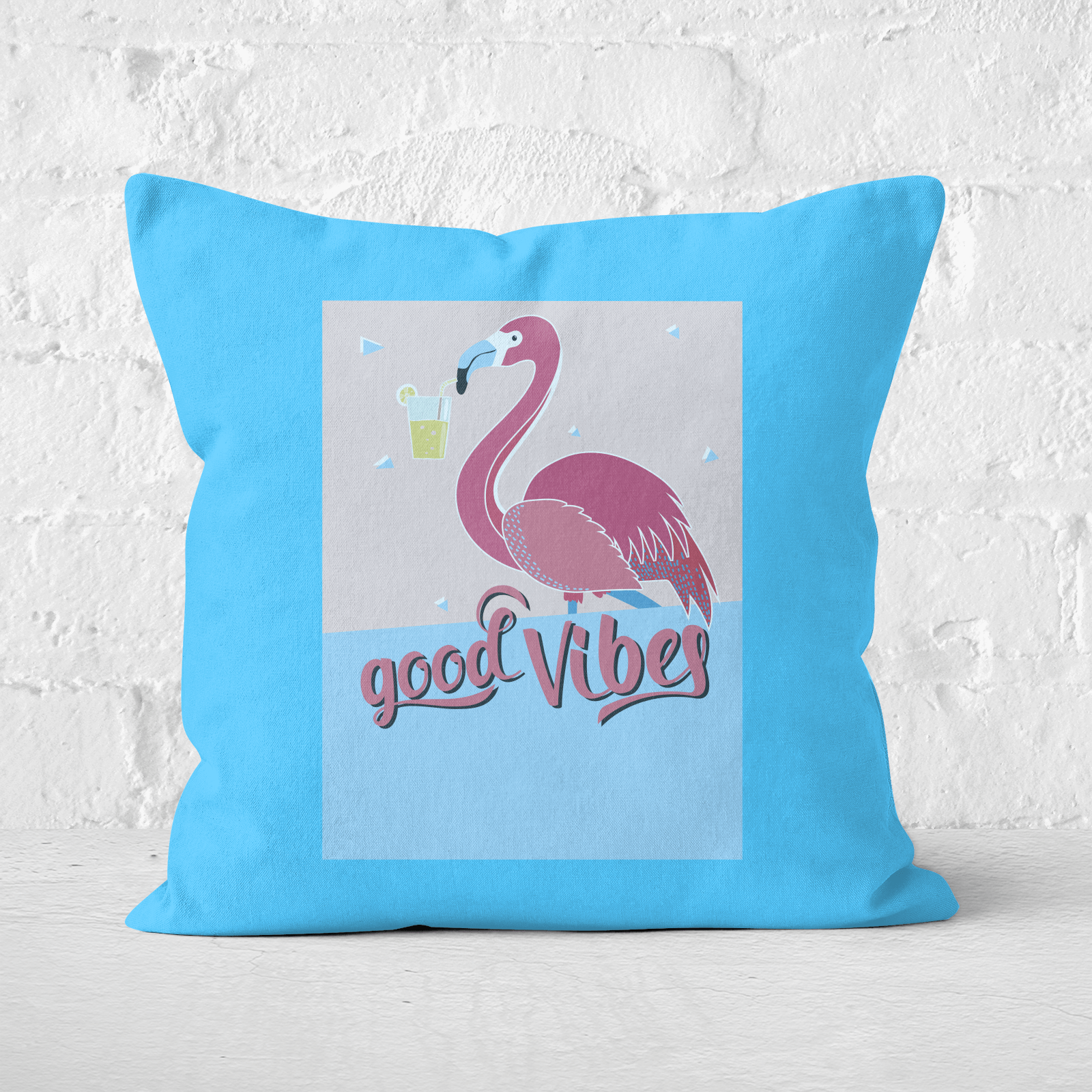 Good Vibes Flamengo Square Cushion - 60x60cm - Soft Touch