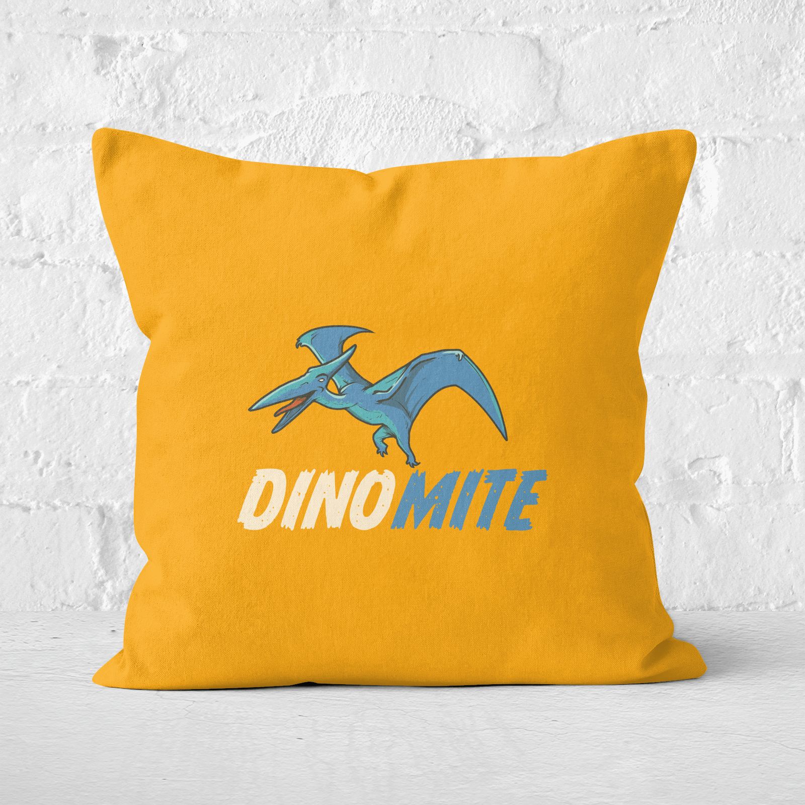 Dino Mite Square Cushion - 60x60cm - Soft Touch