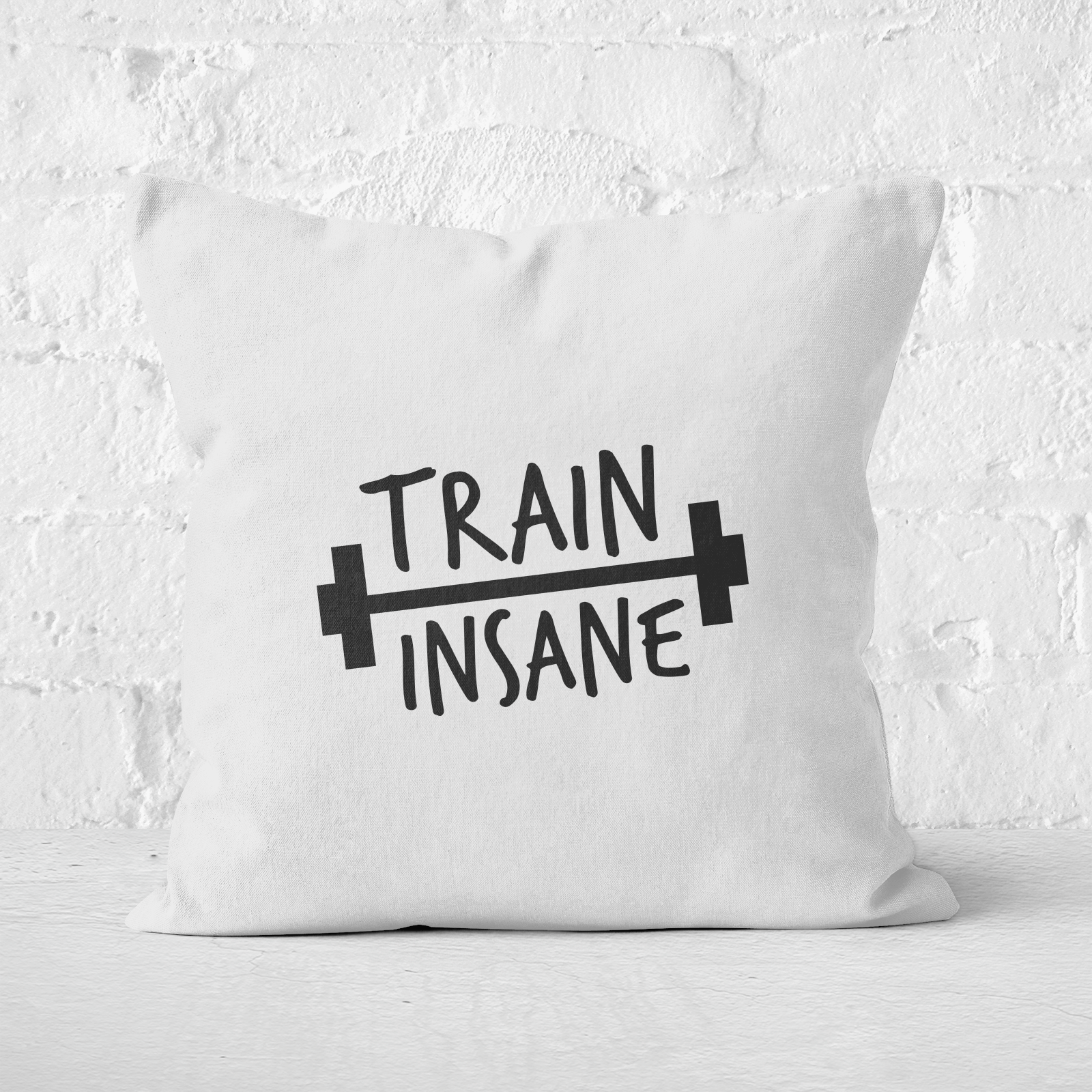 Train Insane Square Cushion - 60x60cm - Soft Touch