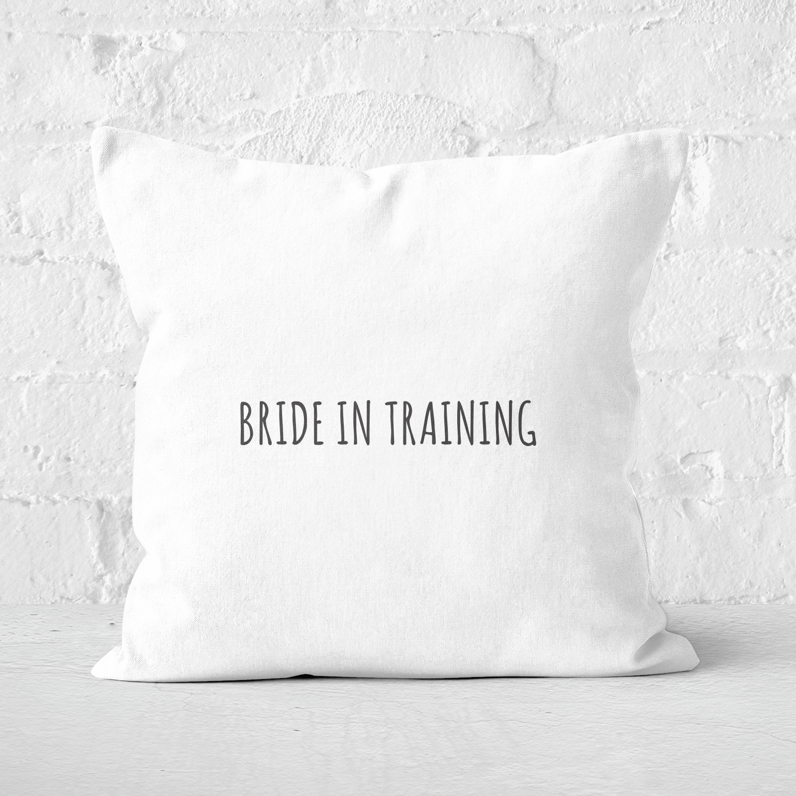 Bride In Training Square Cushion - 40x40cm - Soft Touch