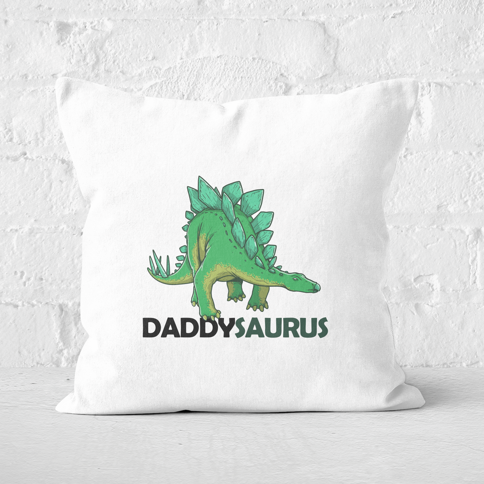 Daddysaurus Square Cushion - 60x60cm - Soft Touch