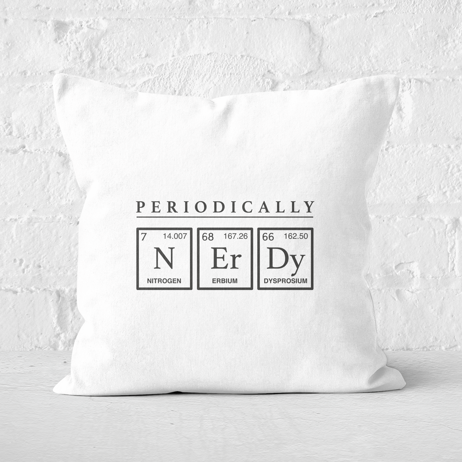 Periodically Nerdy Square Cushion - 60x60cm - Soft Touch