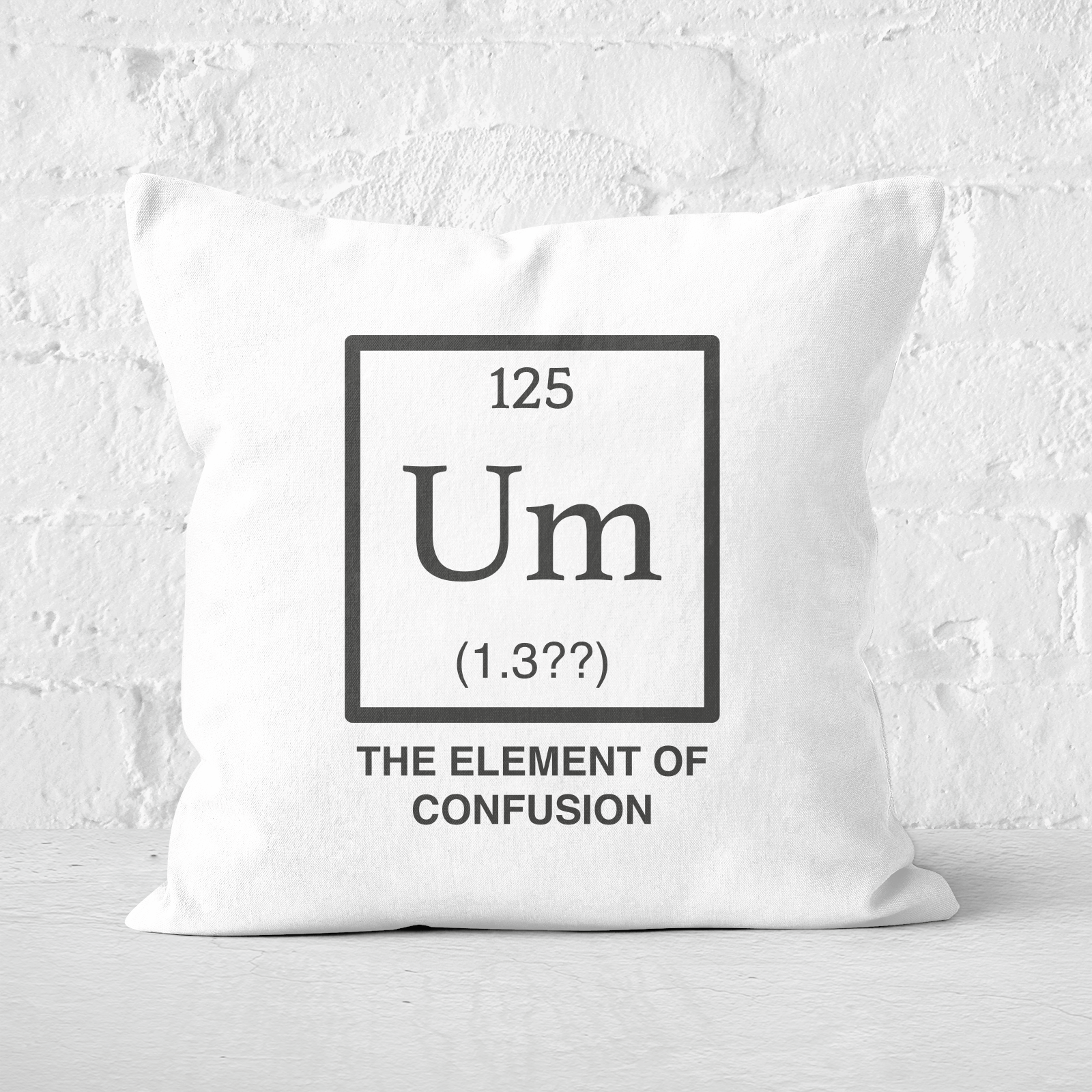 The Element Of Confusion Square Cushion - 60x60cm - Soft Touch