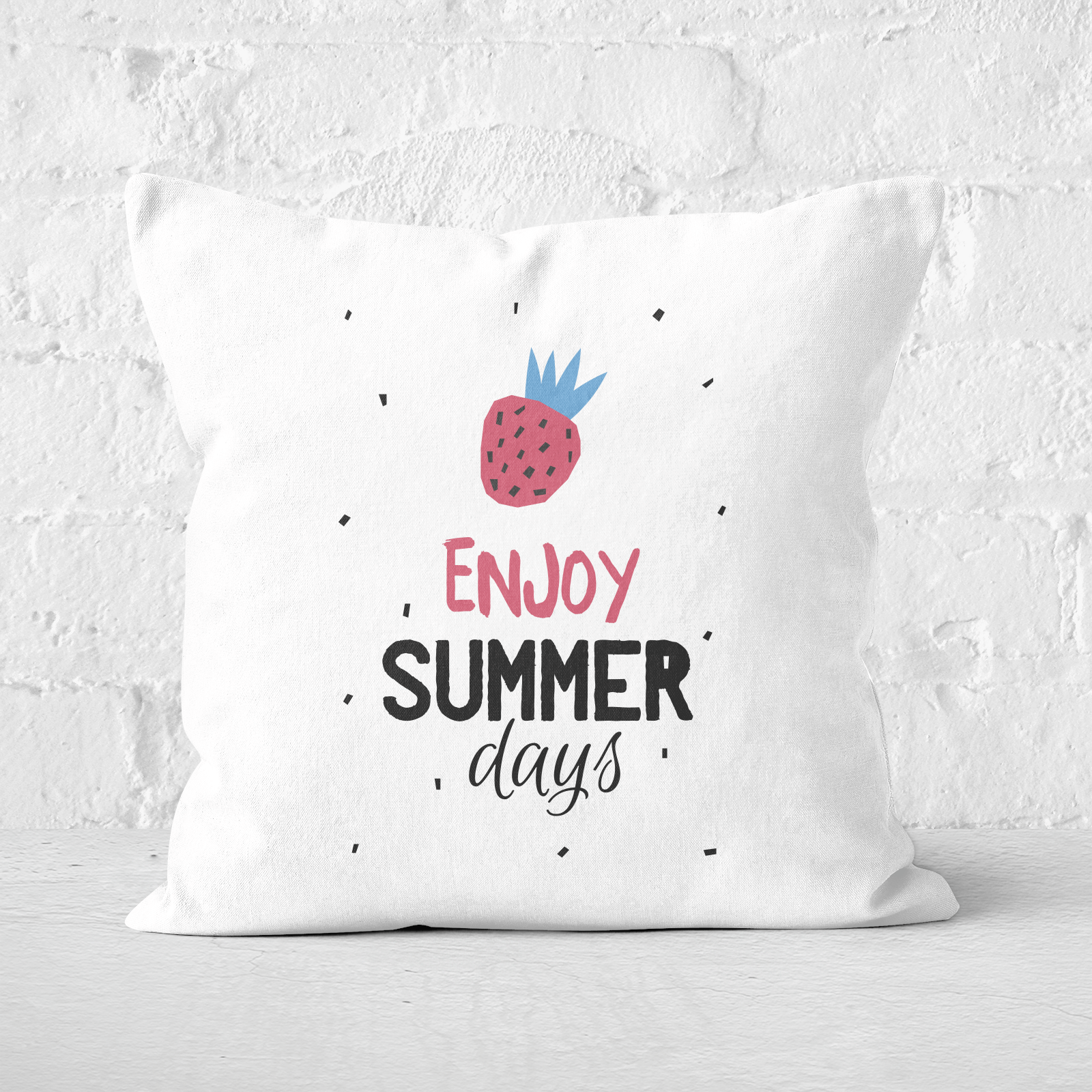 Enjoy Summer Days Square Cushion - 60x60cm - Soft Touch