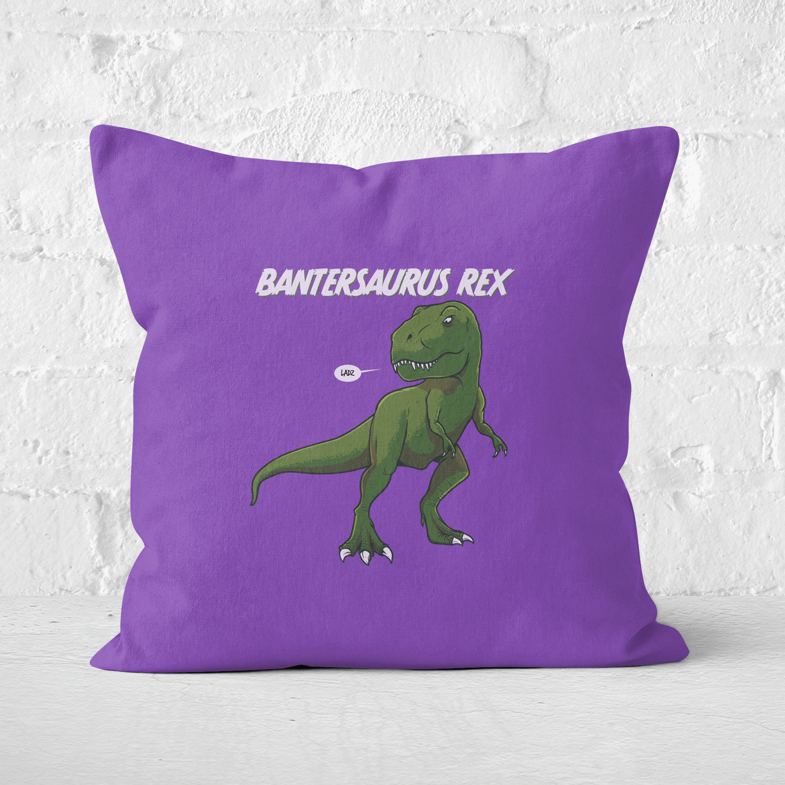 Bantersaurus Square Cushion - 60x60cm - Soft Touch