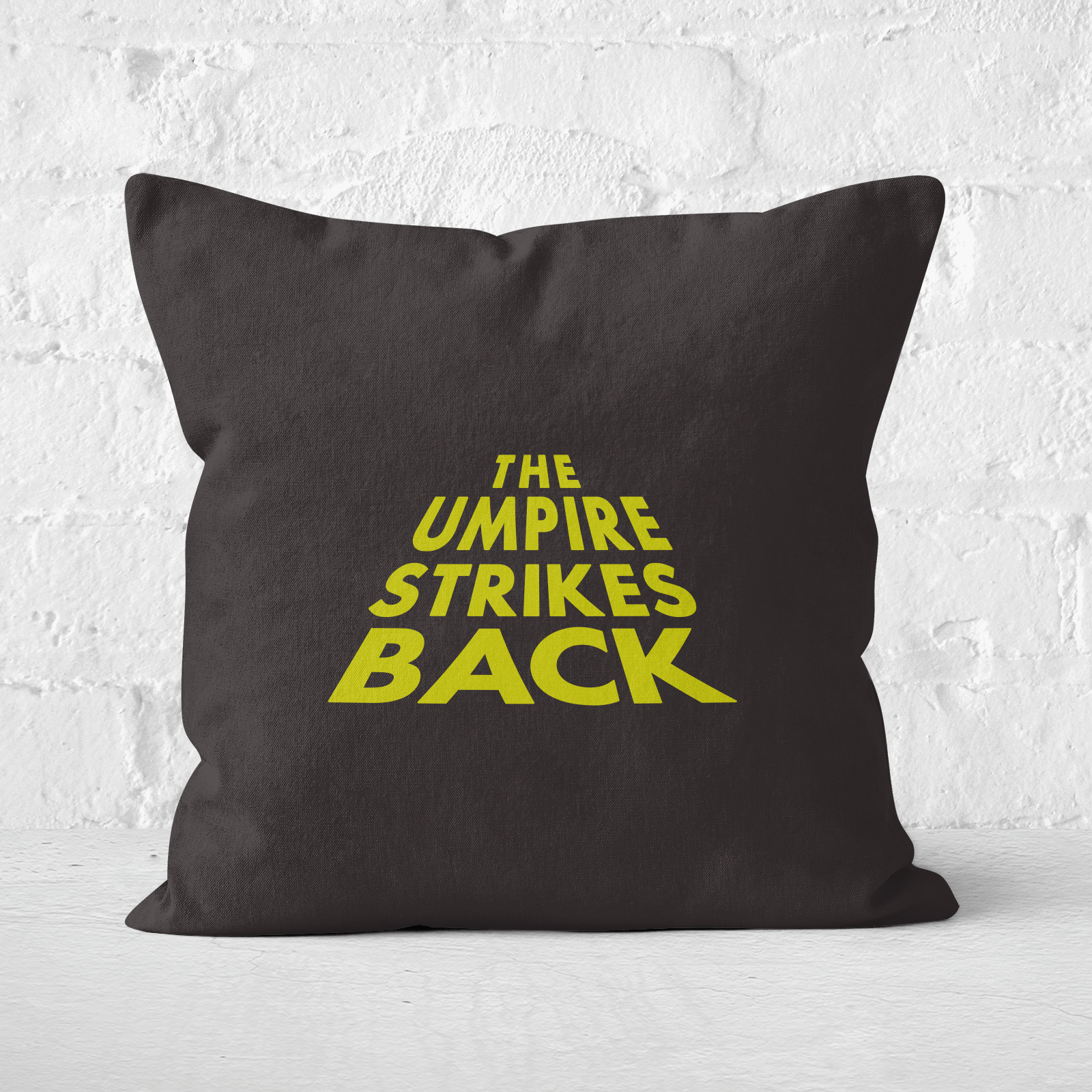 The Umpire Strikes Back Square Cushion - 50x50cm - Soft Touch