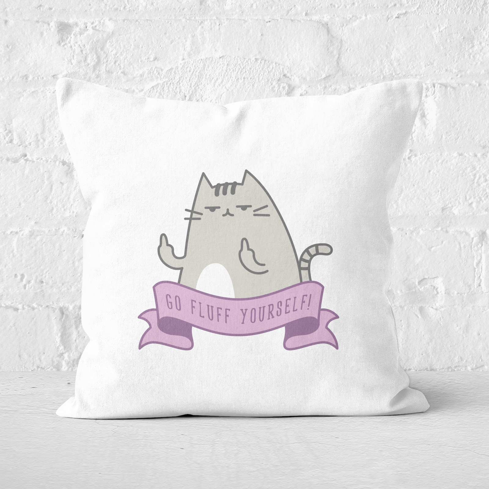 Go Fluff Yourself! Square Cushion - 60x60cm - Soft Touch