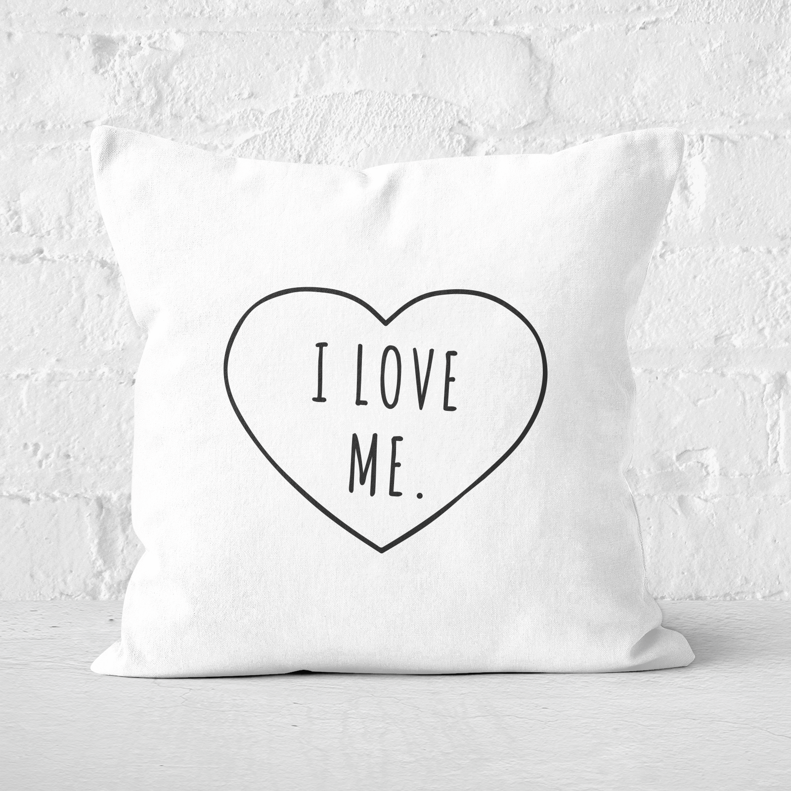 I Love Me Square Cushion - 60x60cm - Soft Touch