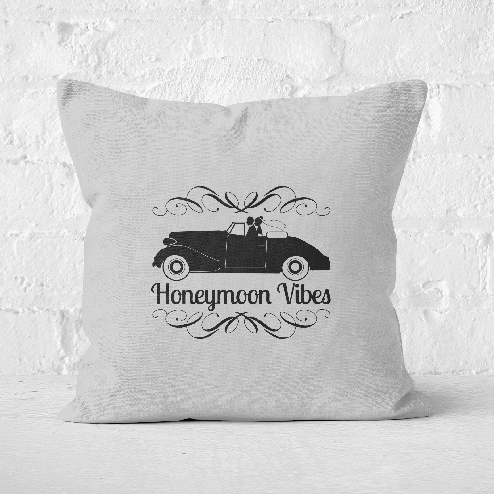 Honeymoon Vibes Square Cushion - 50x50cm - Soft Touch