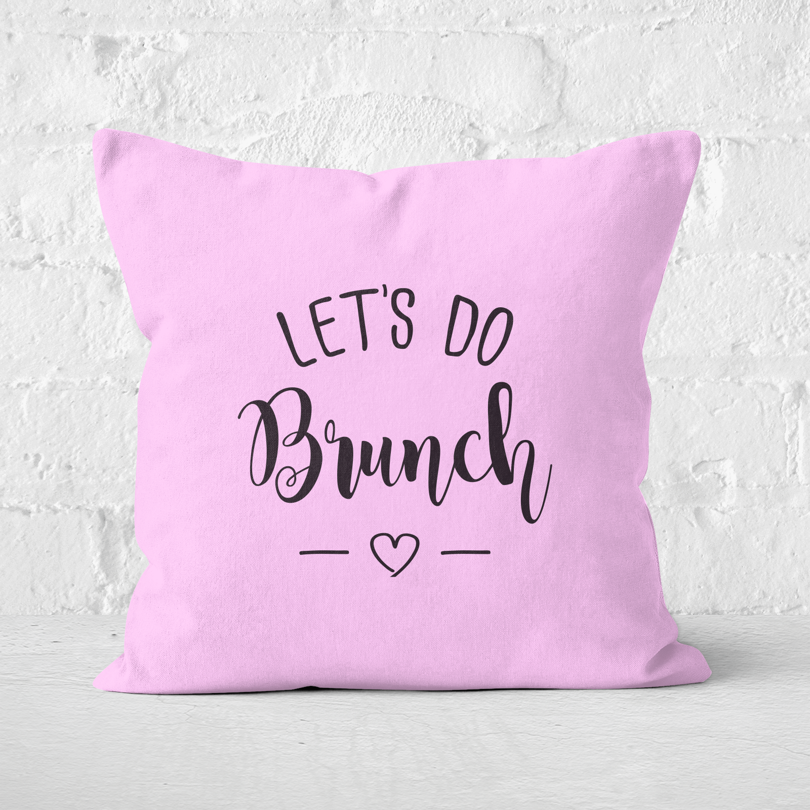 Lets Do Brunch Square Cushion - 60x60cm - Soft Touch