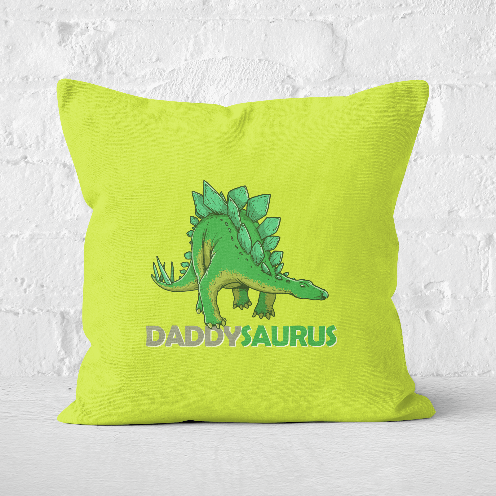 Daddysaurus Square Cushion - 50x50cm - Soft Touch