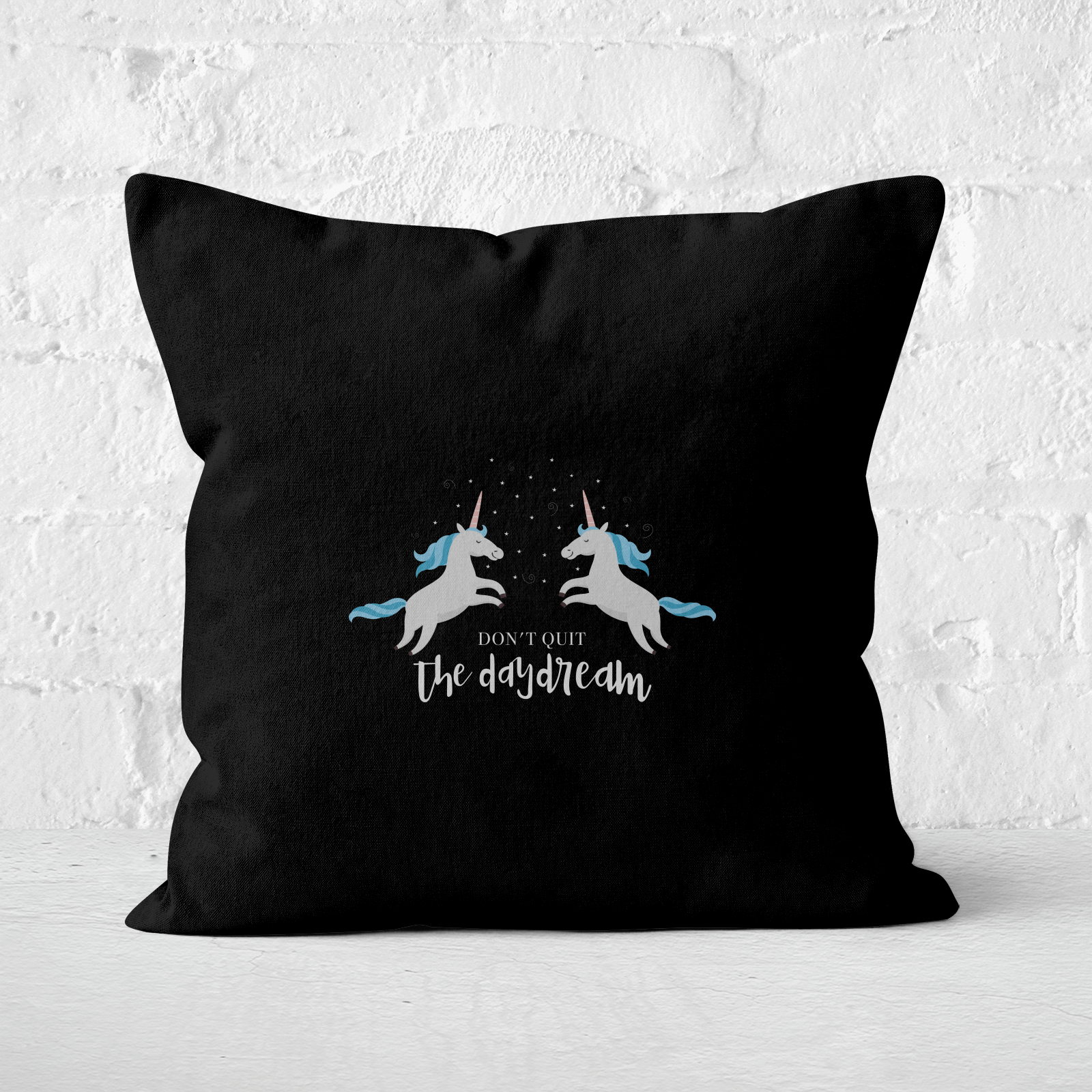 Don't Quit The Daydream Square Cushion - 60x60cm - Soft Touch