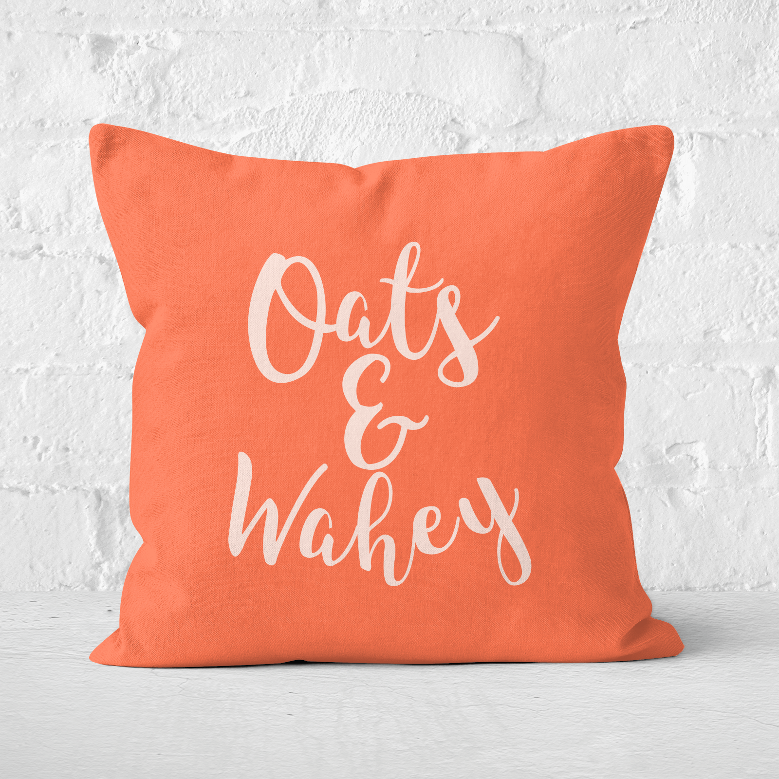 Oats And Wahey Square Cushion - 60x60cm - Soft Touch