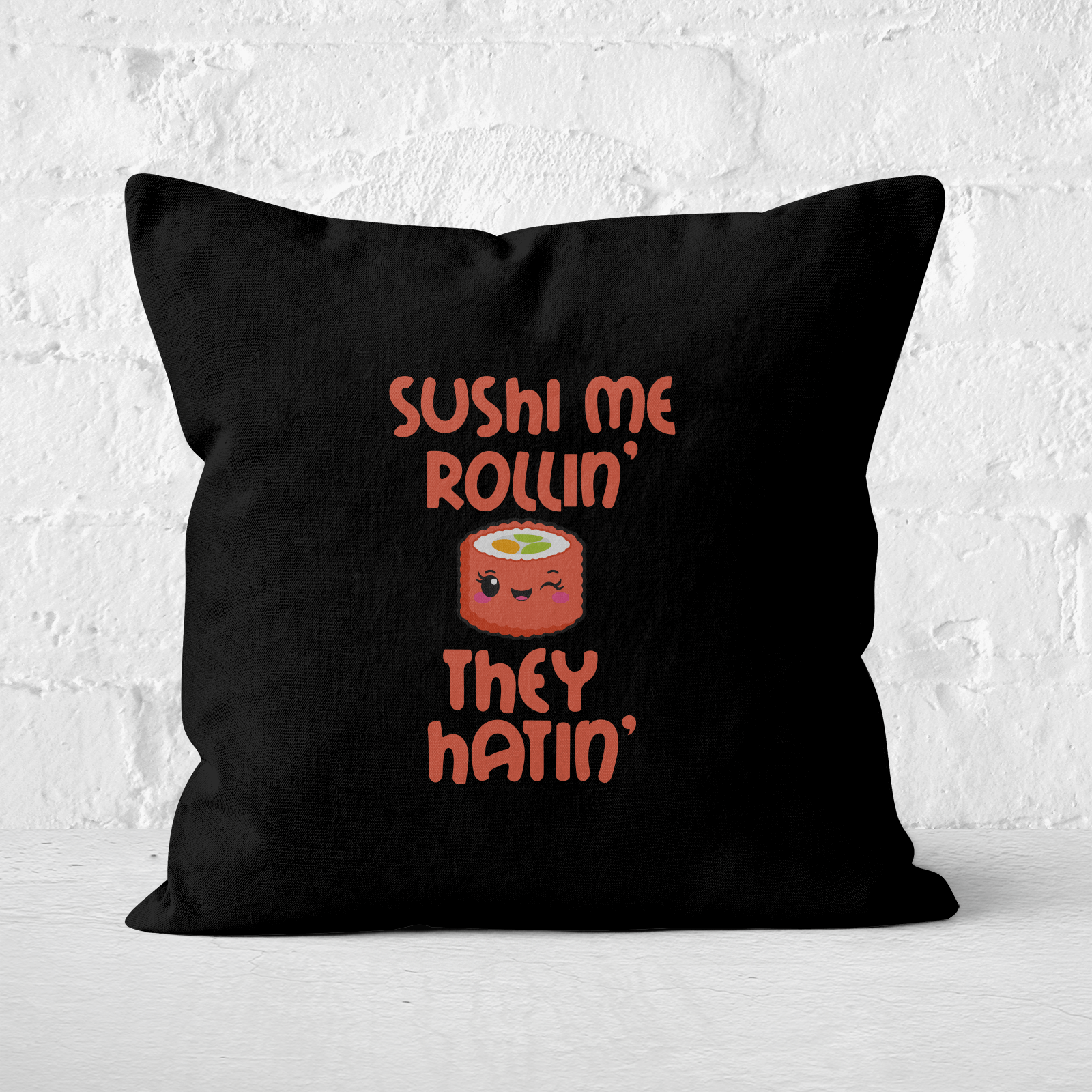 Sushi Me Rollin' Square Cushion - 50x50cm - Soft Touch