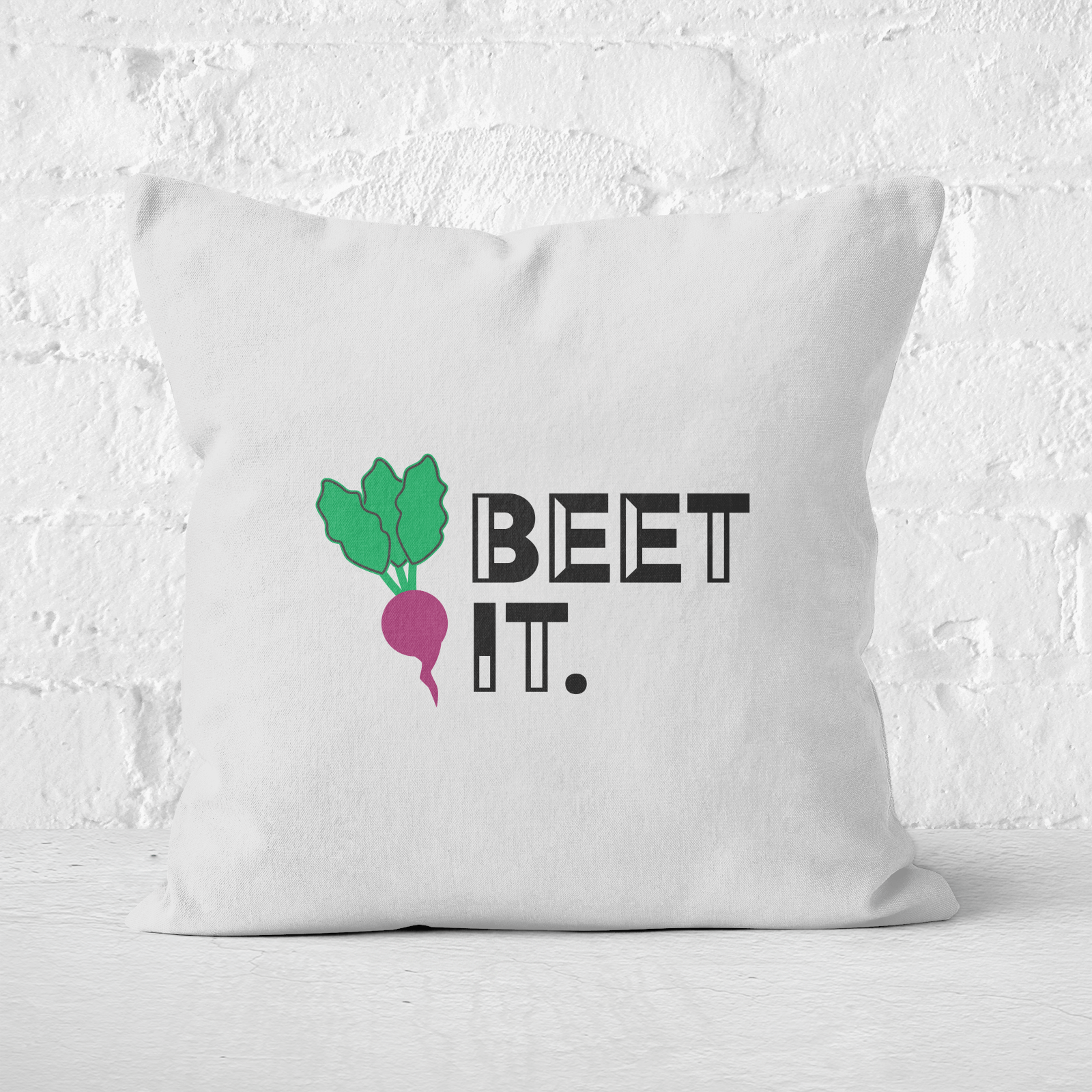 Beet It Square Cushion - 60x60cm - Soft Touch