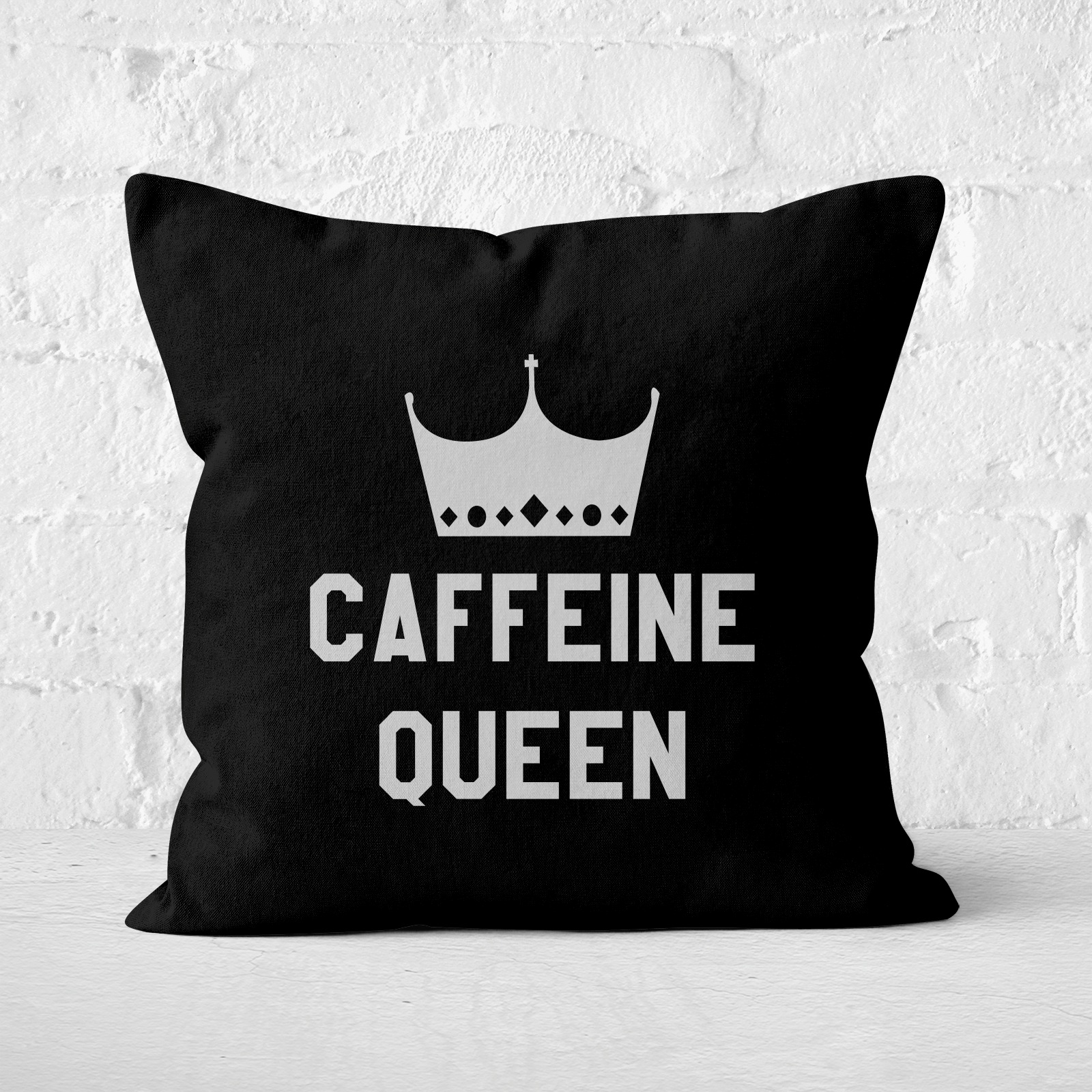 Caffeine Queen Square Cushion - 60x60cm - Soft Touch
