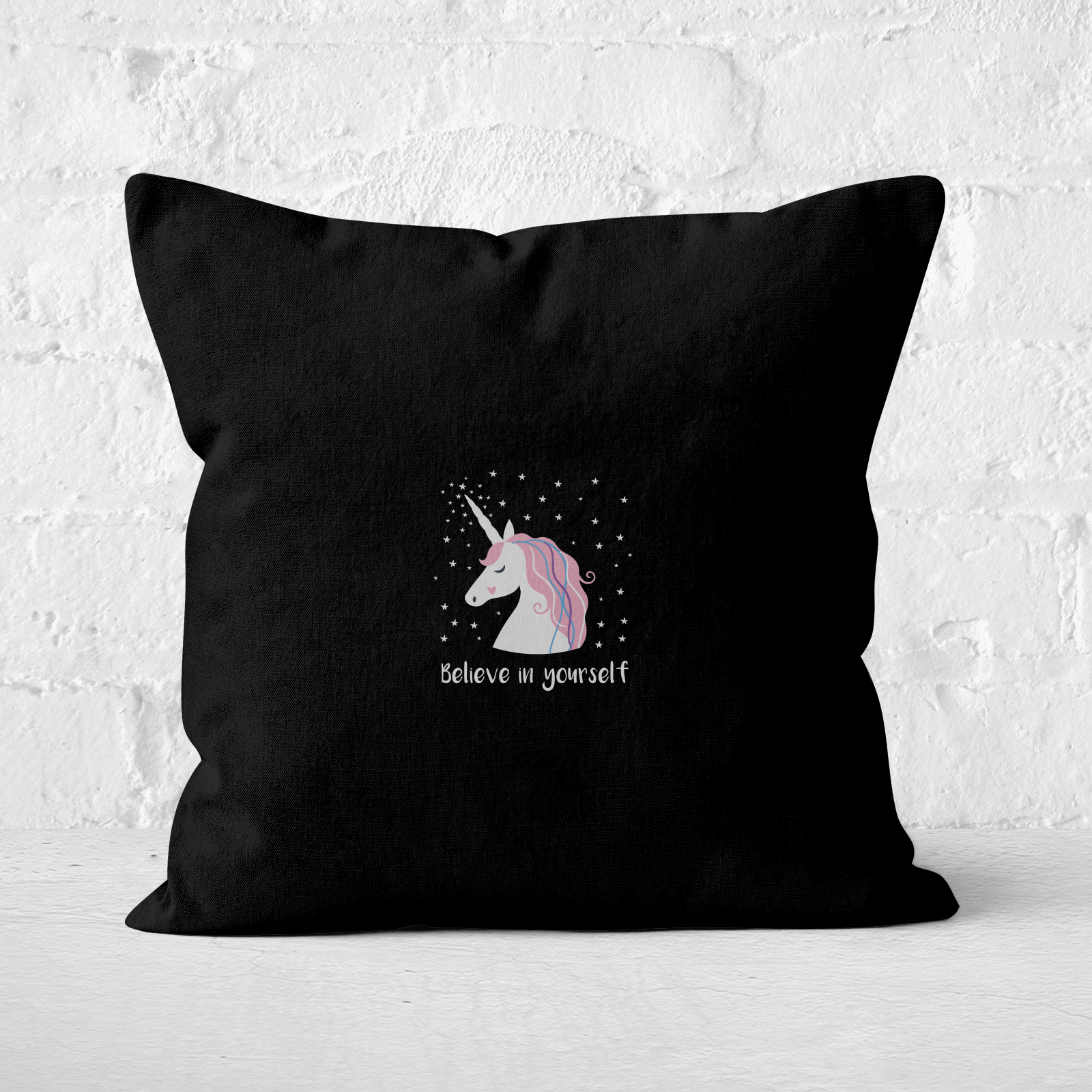 Believe In Yourself Square Cushion - 60x60cm - Soft Touch