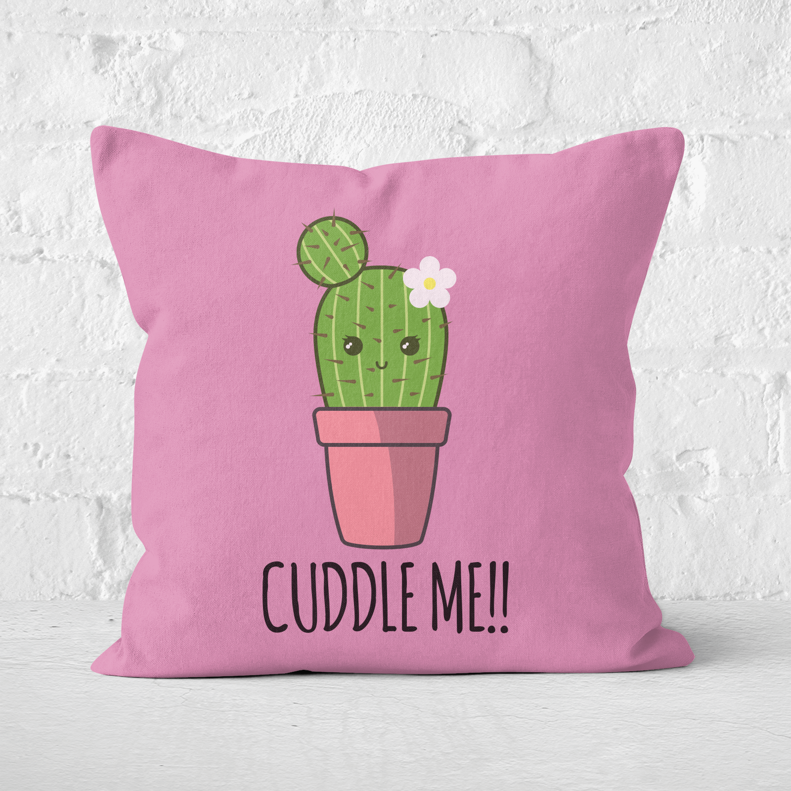 Cuddle Me Cactus Square Cushion - 60x60cm - Soft Touch