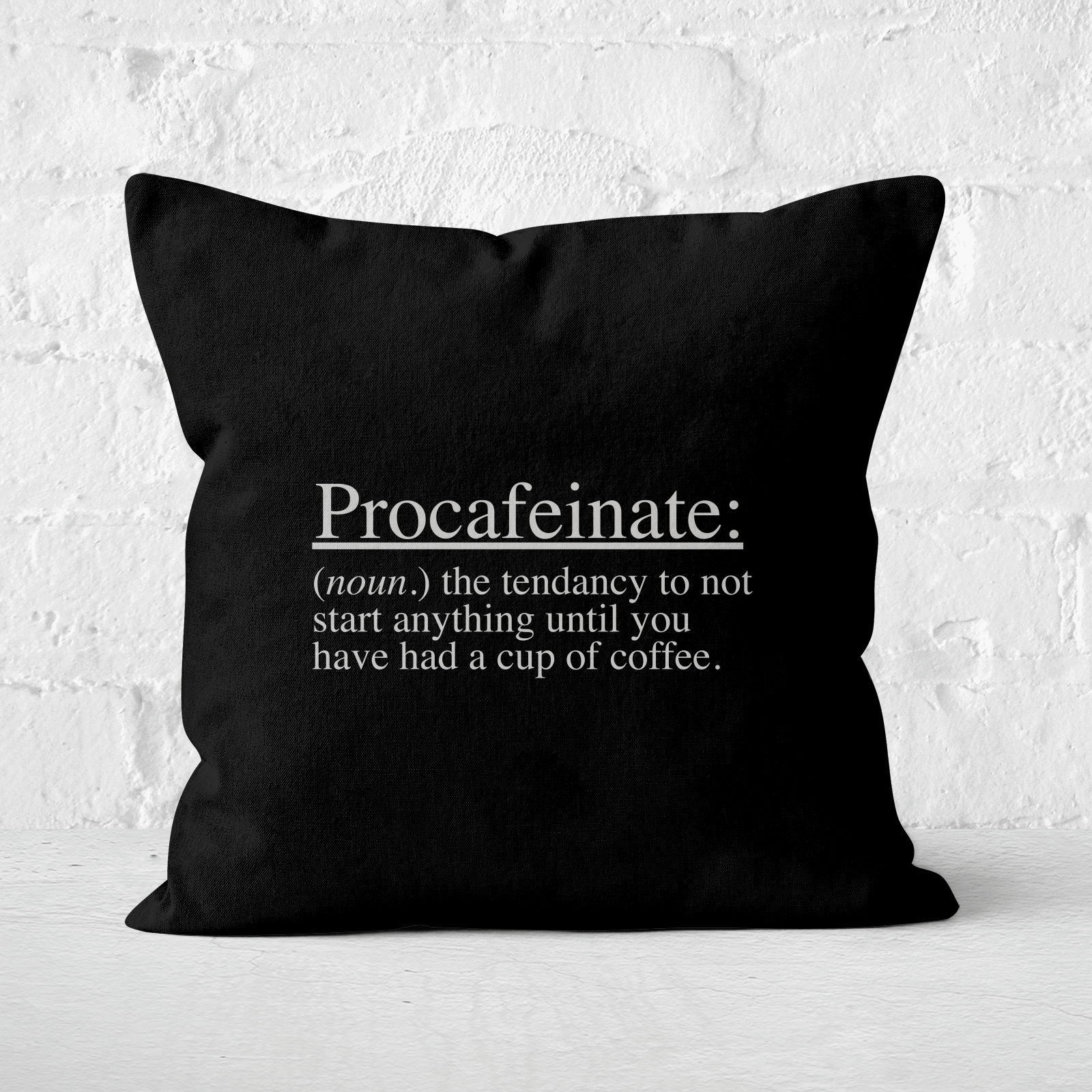 Procafeinate Square Cushion - 60x60cm - Soft Touch