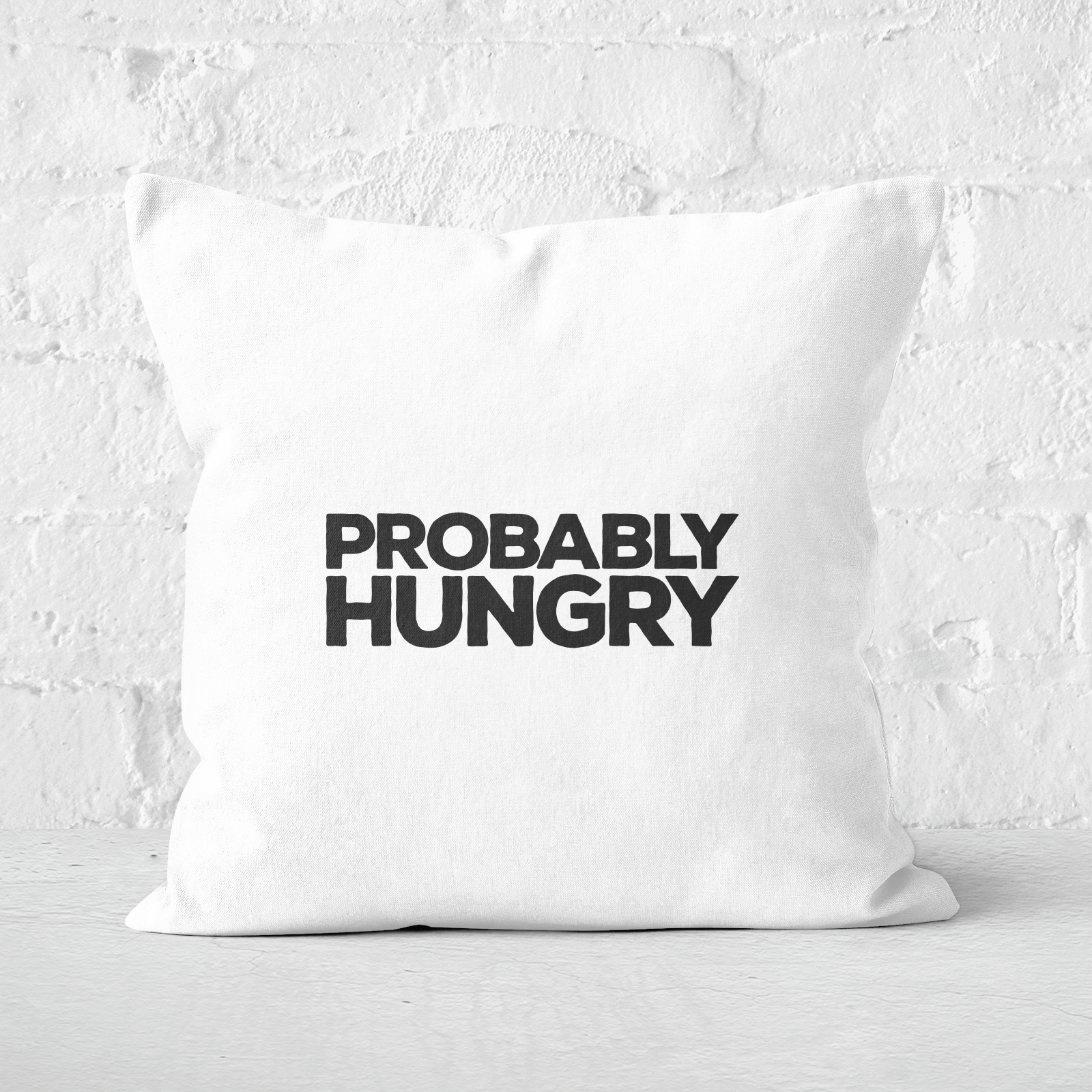 Probably Hungry Square Cushion - 60x60cm - Soft Touch