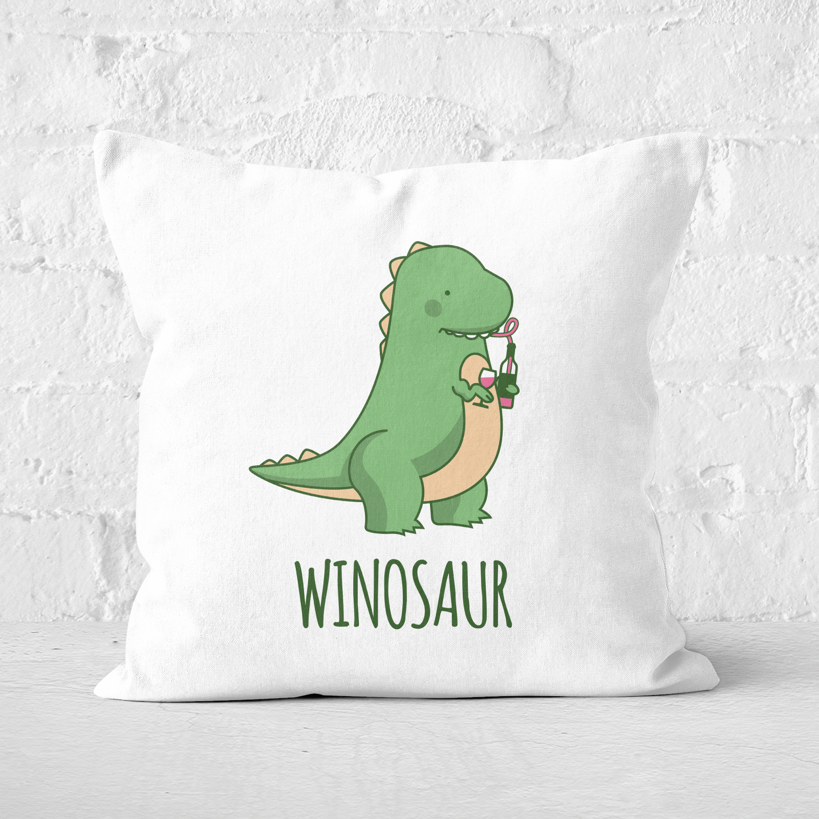 Winosaur Square Cushion - 60x60cm - Soft Touch