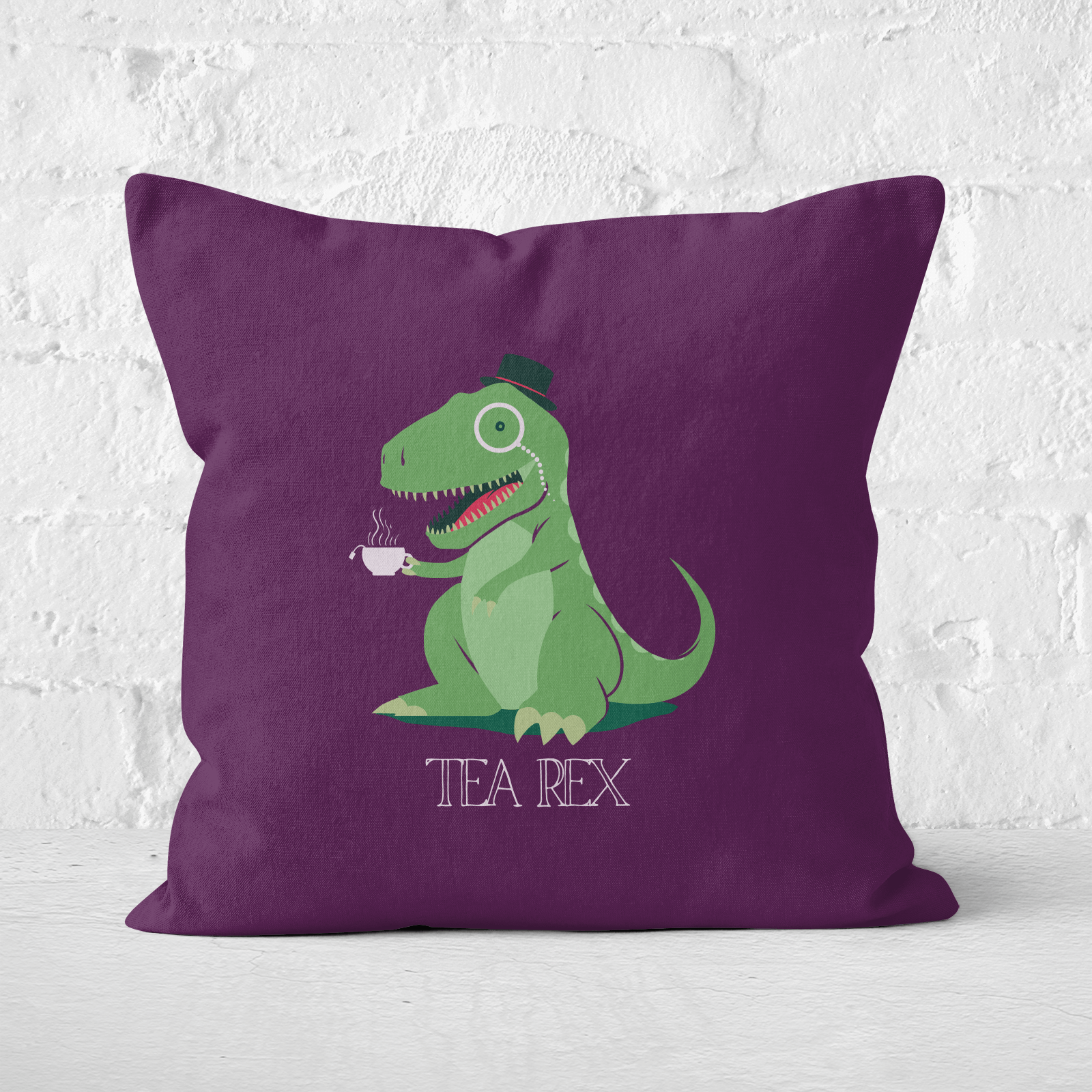 Tea Rex Square Cushion - 60x60cm - Soft Touch