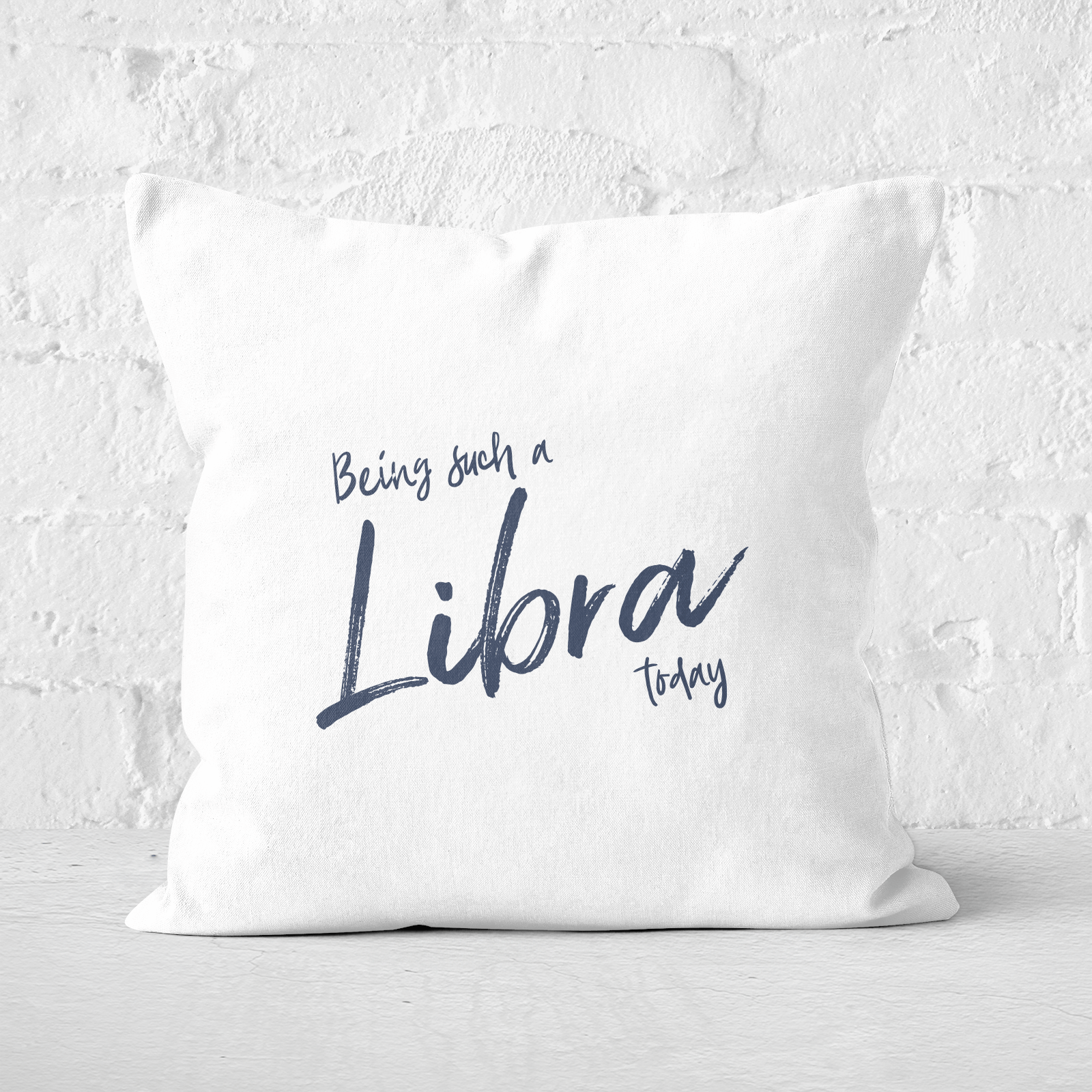 Pressed Flowers Being Such A Libra Today Square Cushion - 60x60cm - Soft Touch