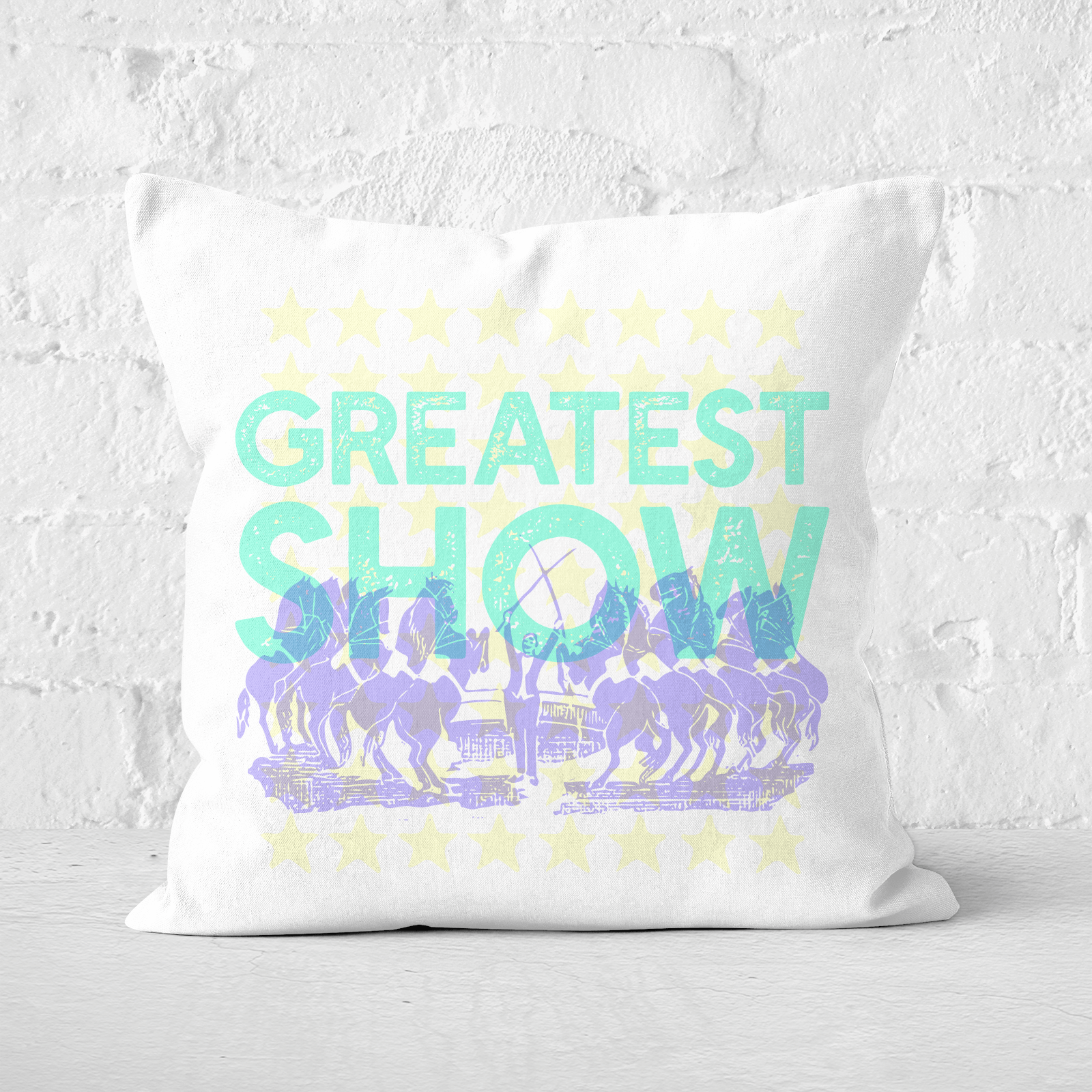 Pressed Flowers Greatest Show Square Cushion - 60x60cm - Soft Touch