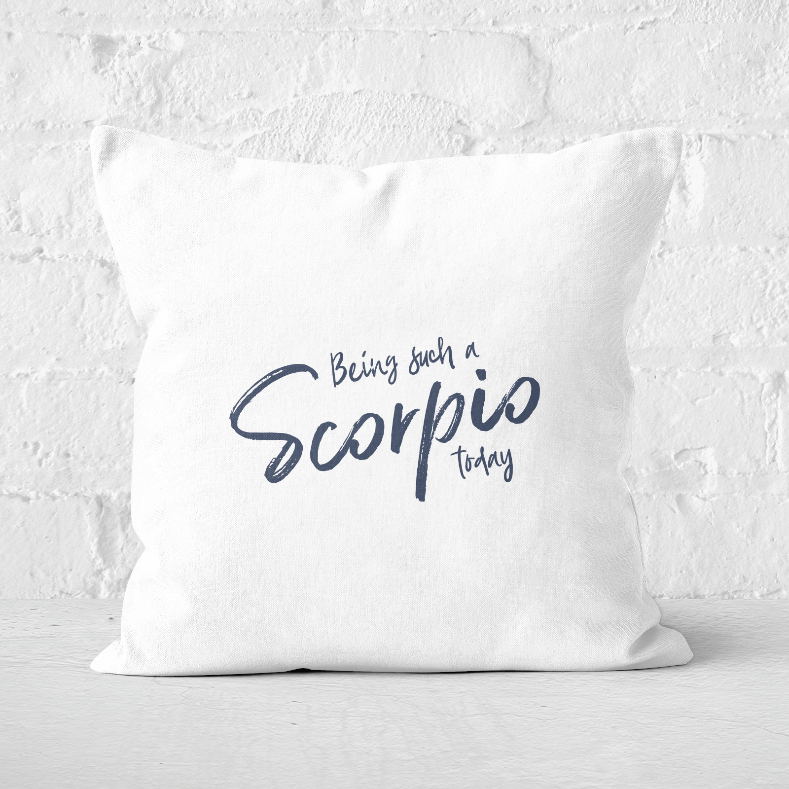 Pressed Flowers Being Such A Scorpio Today Square Cushion - 60x60cm - Soft Touch