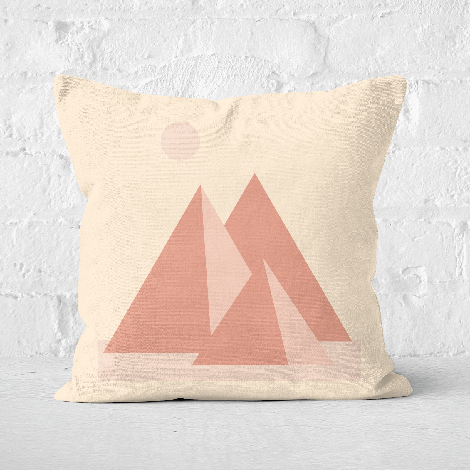 Pressed Flowers Pyramids Square Cushion - 60x60cm - Soft Touch