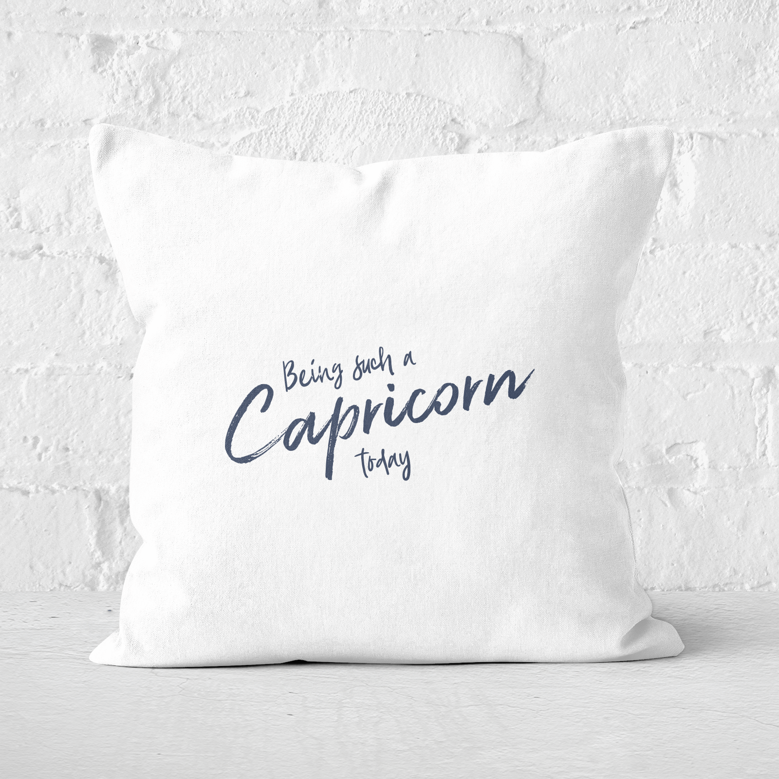 Pressed Flowers Being Such A Capricorn Today Square Cushion - 60x60cm - Soft Touch