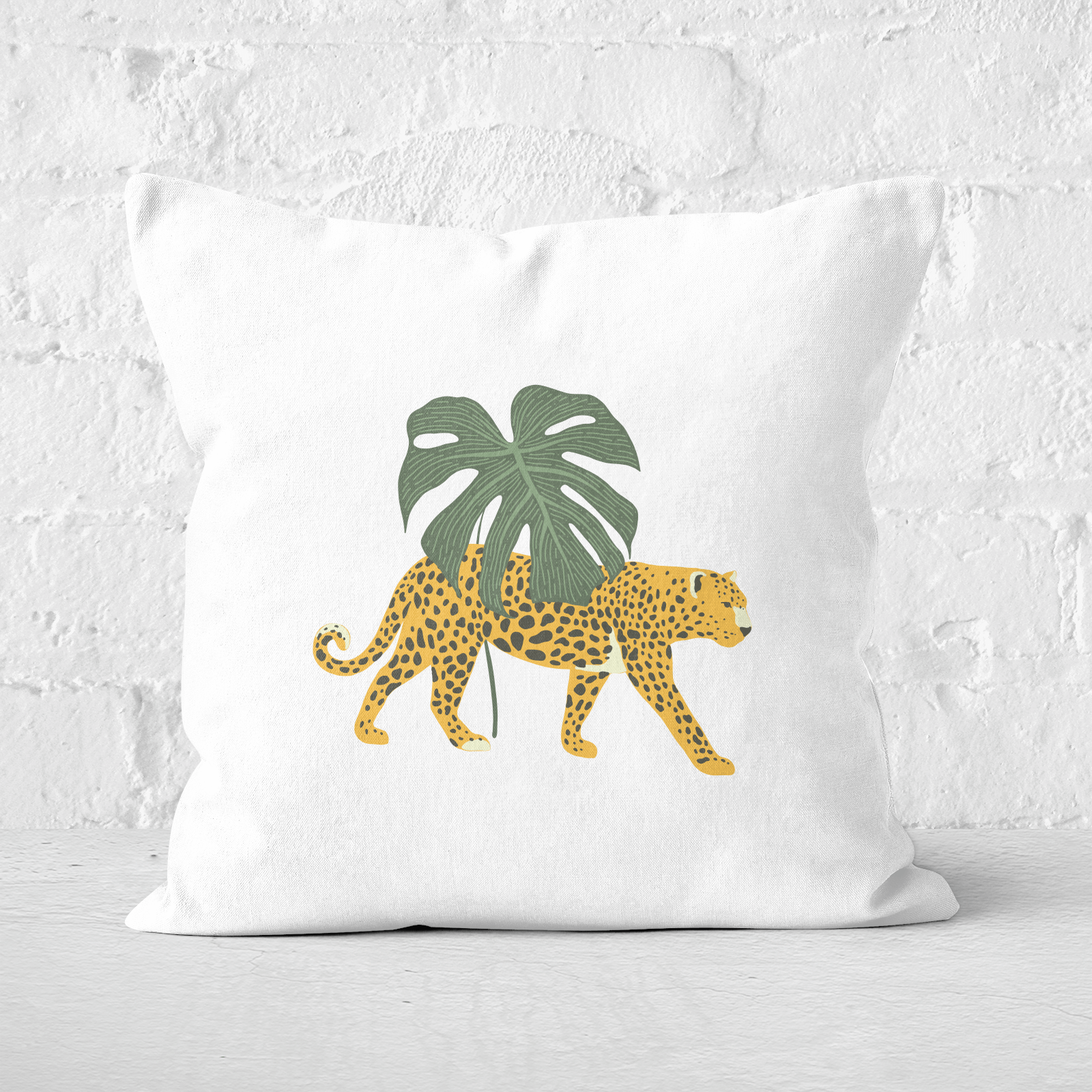 Pressed Flowers Do You Like My Leaf Square Cushion - 60x60cm - Soft Touch