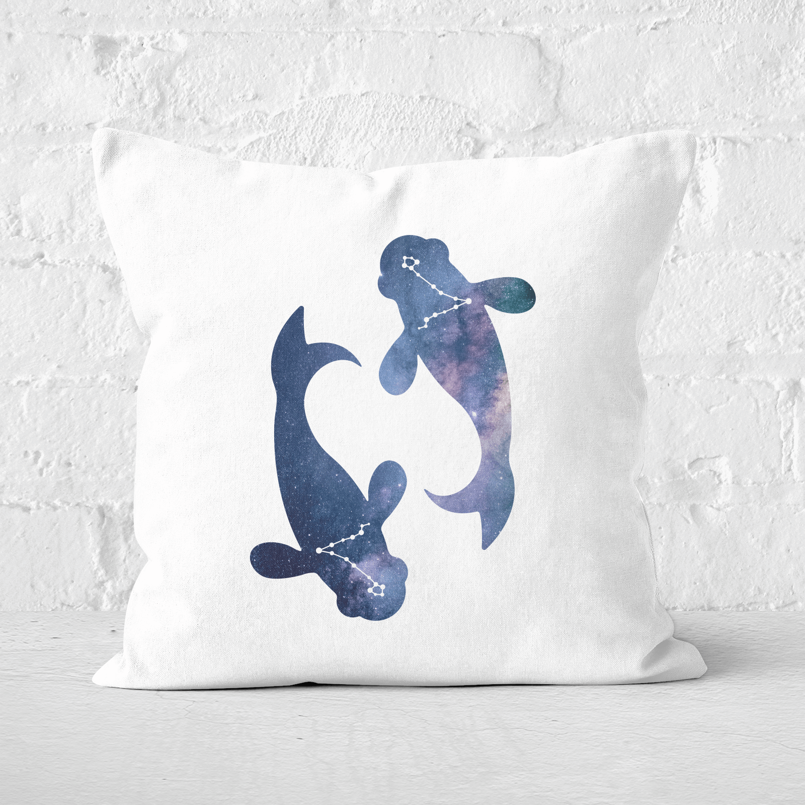 Pressed Flowers Pisces Square Cushion - 60x60cm - Soft Touch