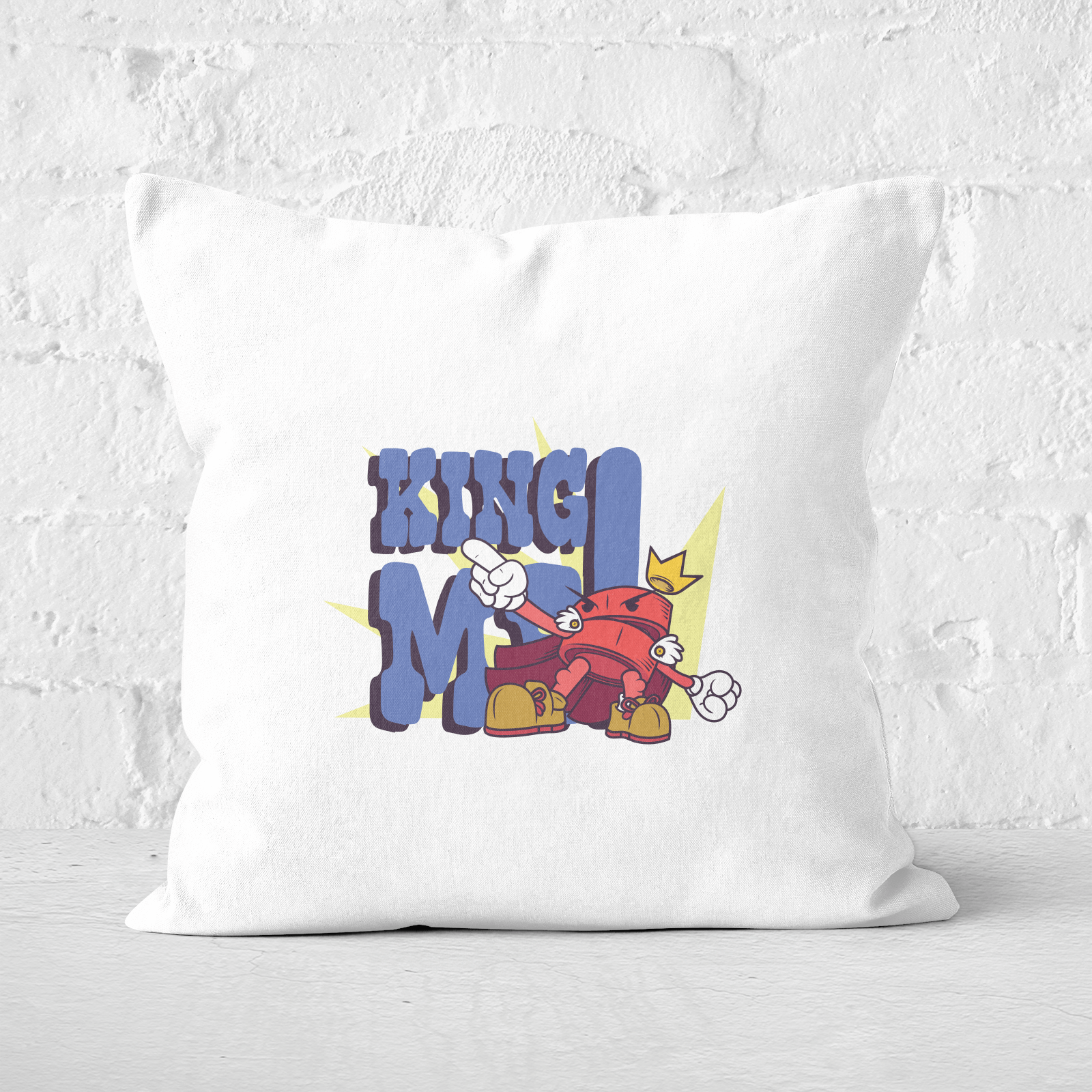 King Me! Checker Square Cushion - 60x60cm - Soft Touch