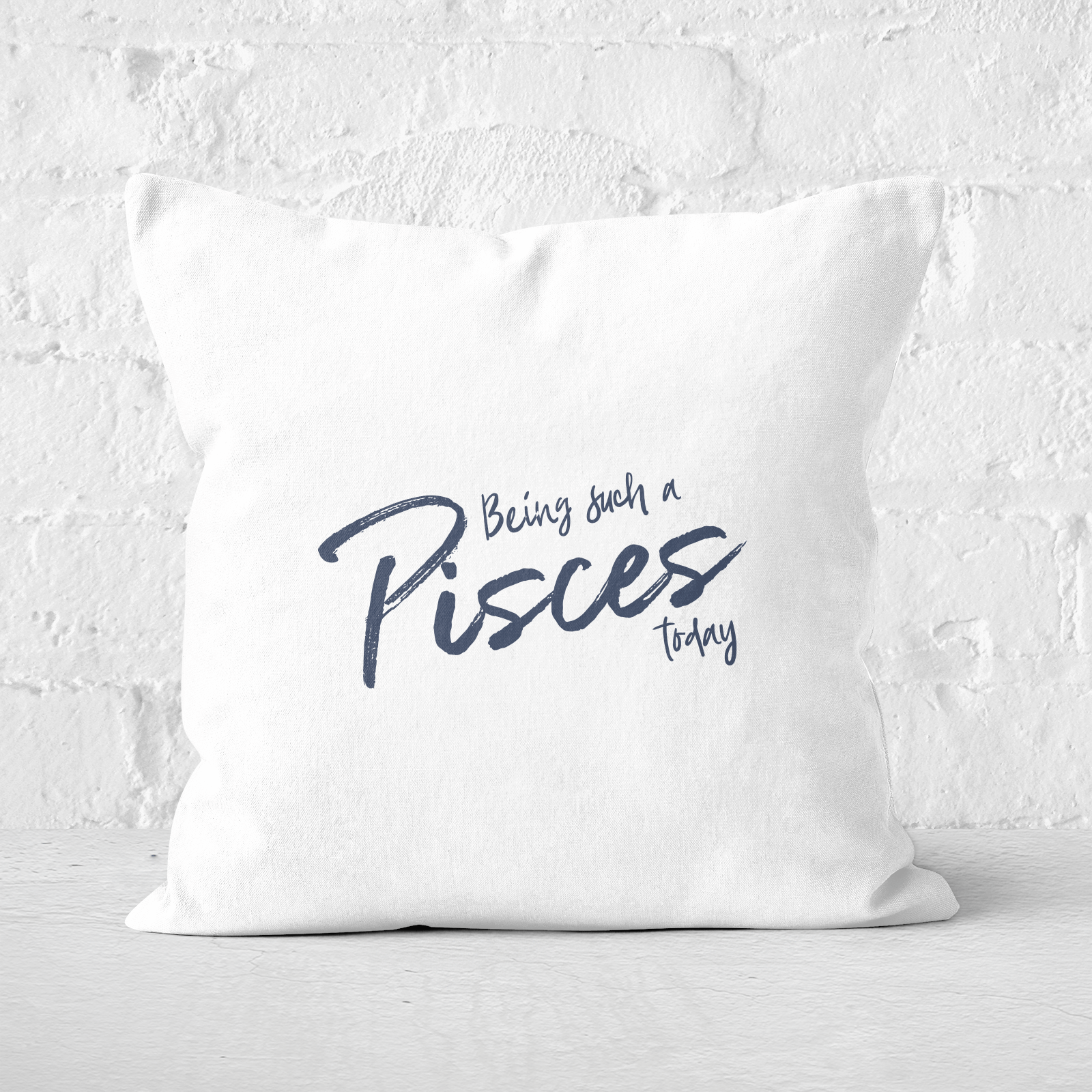 Pressed Flowers Being Such A Pisces Today Square Cushion - 60x60cm - Soft Touch
