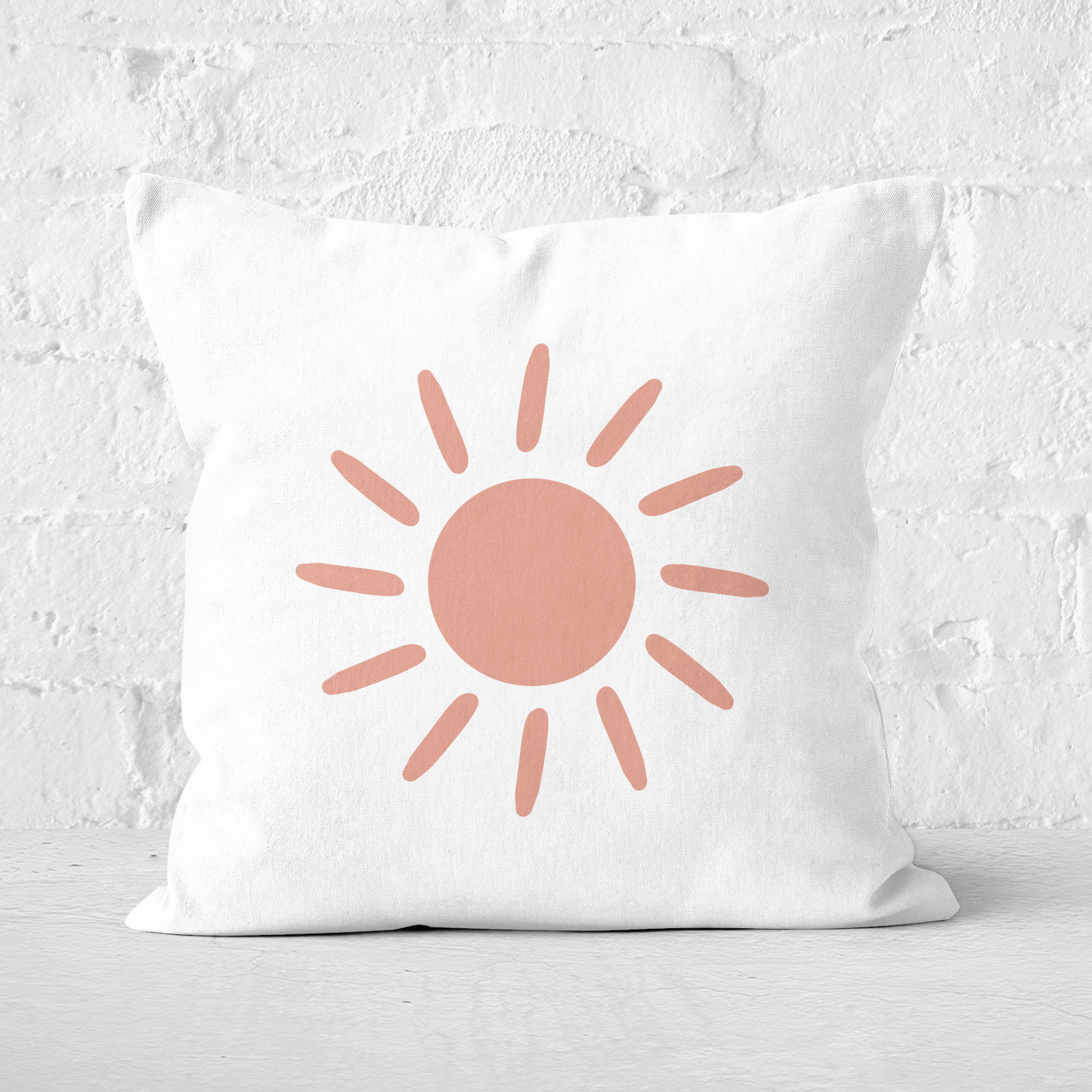 Pressed Flowers Sun Square Cushion - 60x60cm - Soft Touch