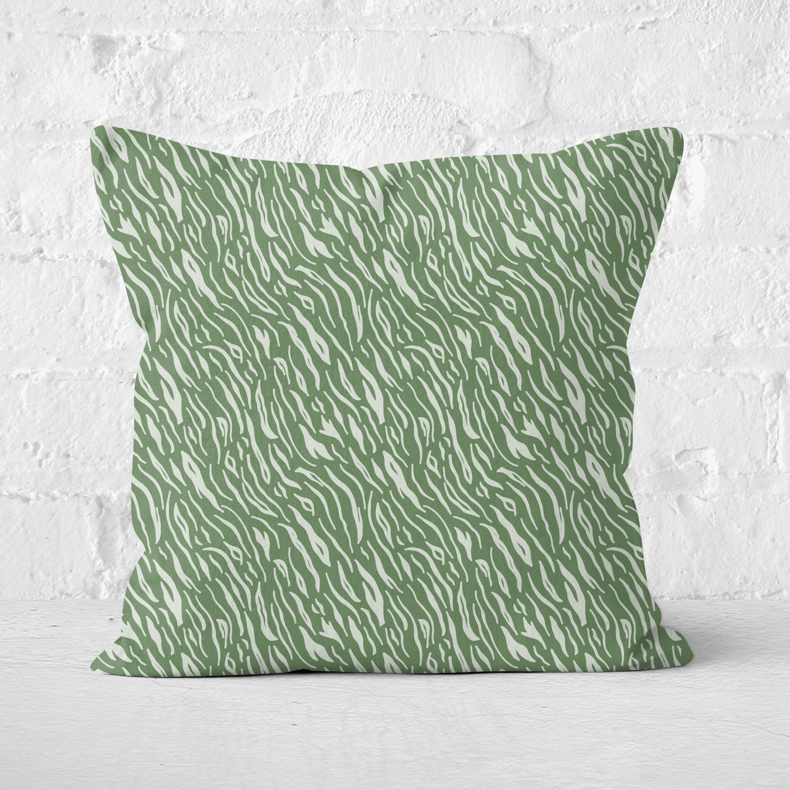 Earth Friendly Animal Print Square Cushion - 60x60cm - Soft Touch