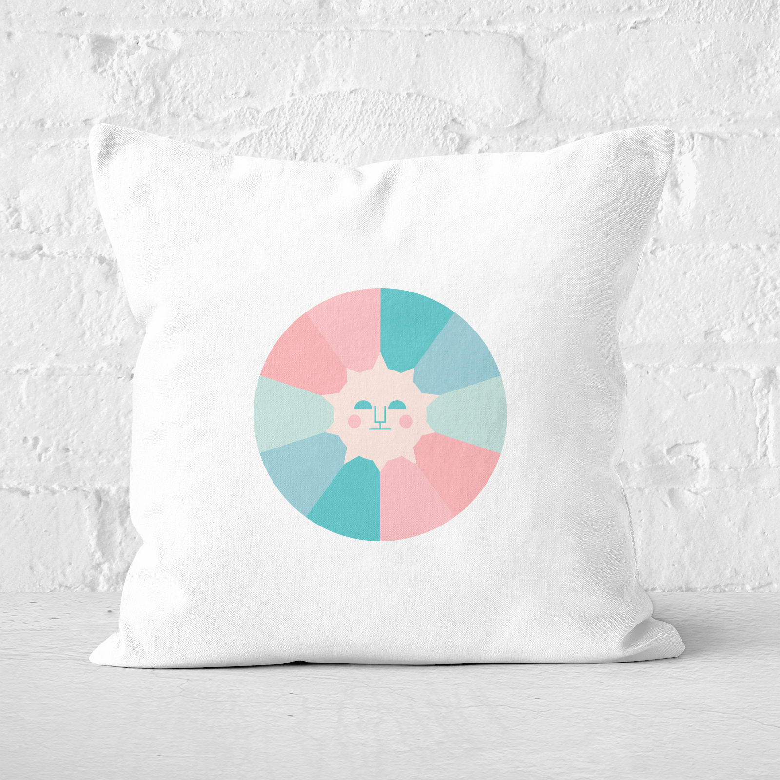 Pressed Flowers Colours Of The Day Square Cushion - 50x50cm - Soft Touch