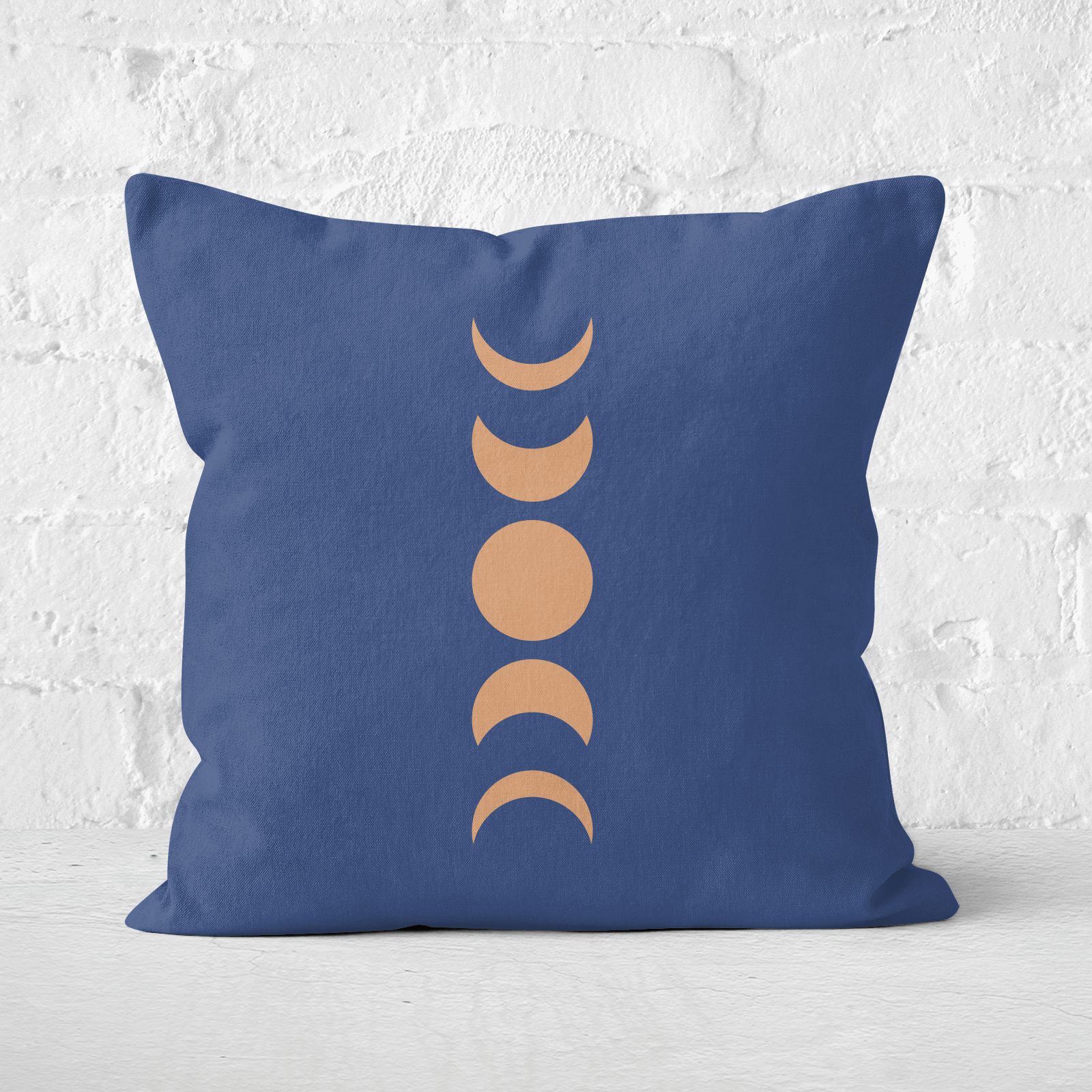 Pressed Flowers Abstract Moon Phase Square Cushion - 60x60cm - Soft Touch