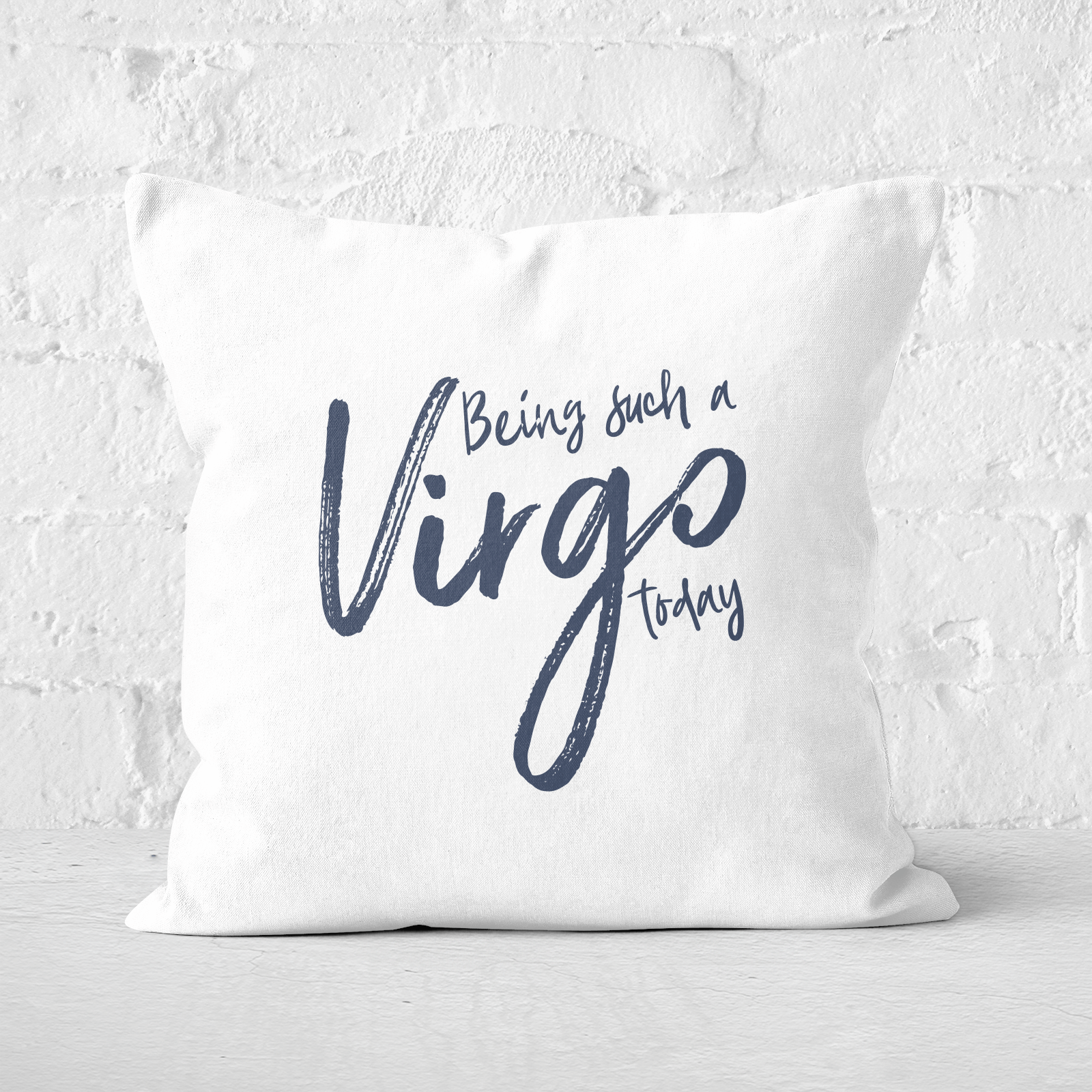 Pressed Flowers Being Such A Virgo Today Square Cushion - 60x60cm - Soft Touch