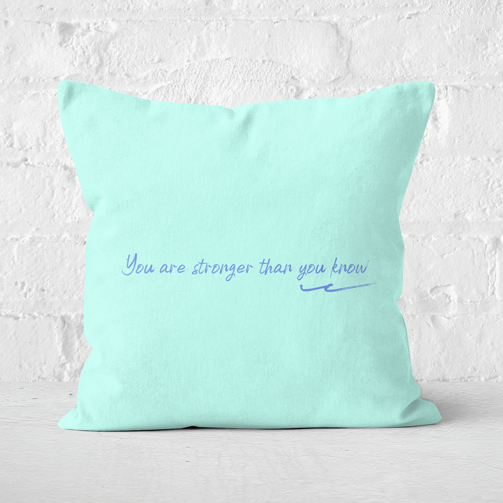 Pressed Flowers You Are Stronger Than You Know Square Cushion - 60x60cm - Soft Touch