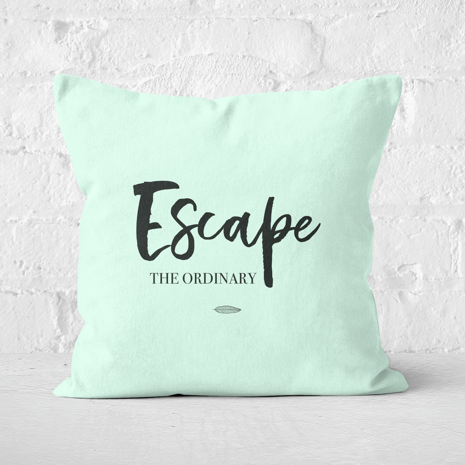 Escape The Ordinary Square Cushion - 60x60cm - Soft Touch