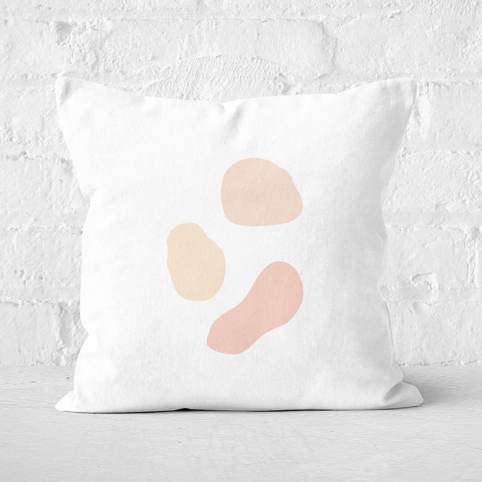 Pressed Flowers Abstract Spots Square Cushion - 40x40cm - Soft Touch